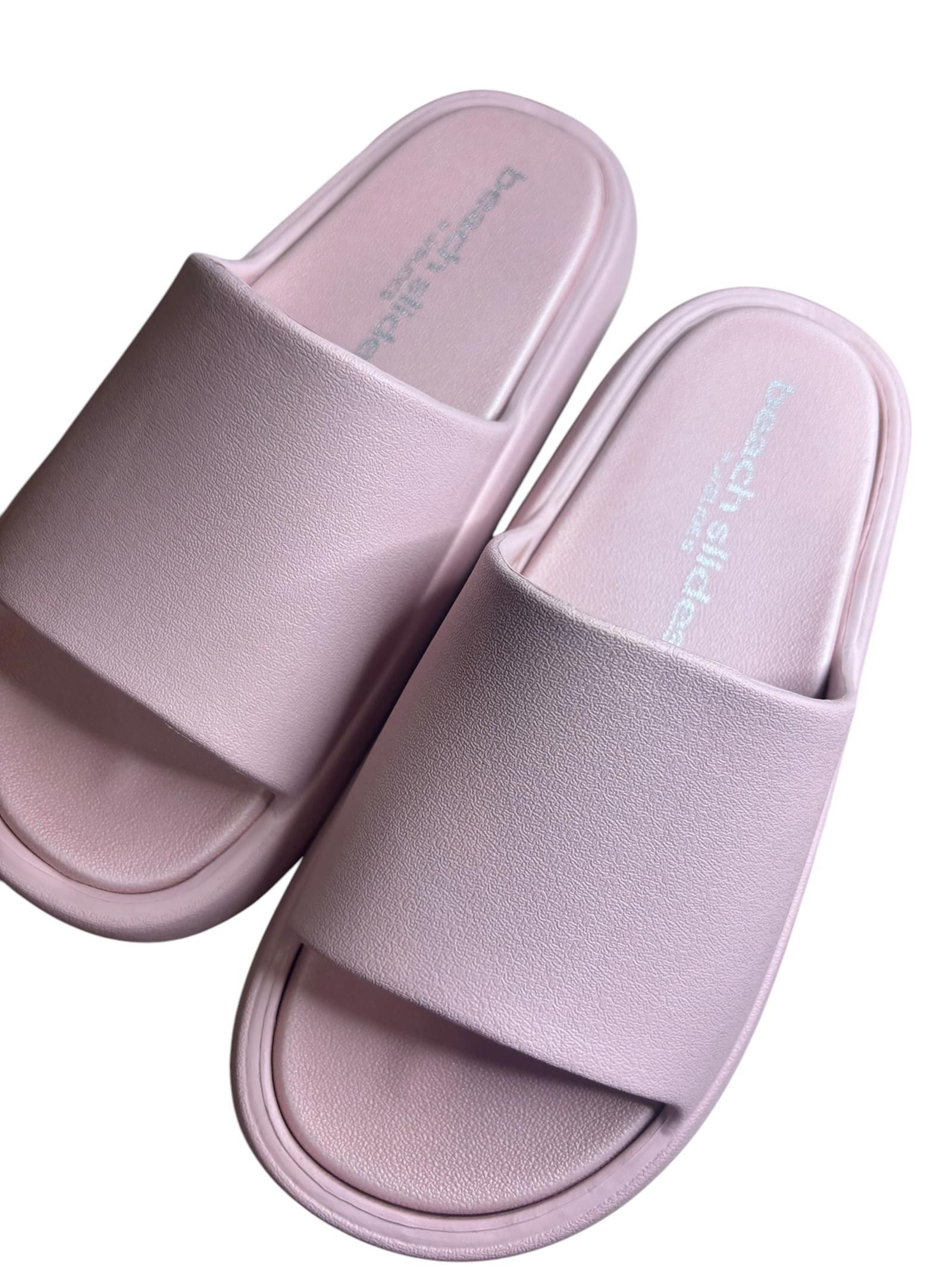 Designer SQUISH Light Pink EVA Beach Slides by J Slides NYC Size US 7 / IT 37 - 2 Thumbnail
