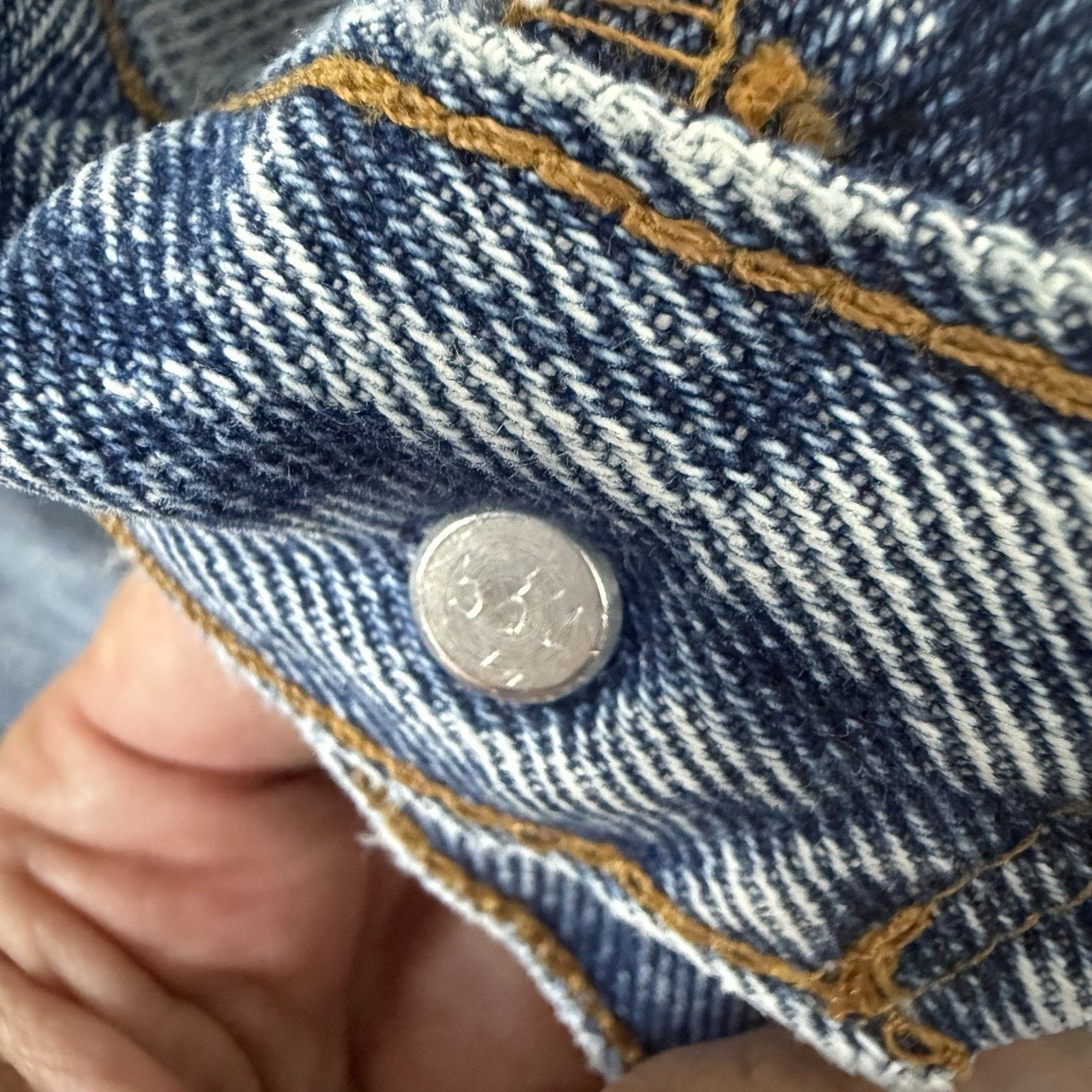 Levi's Vintage Levi's 501 Jeans Blue Orginal Fit Button Fly 2004 Size US 34 / EU 50 - 5 Thumbnail