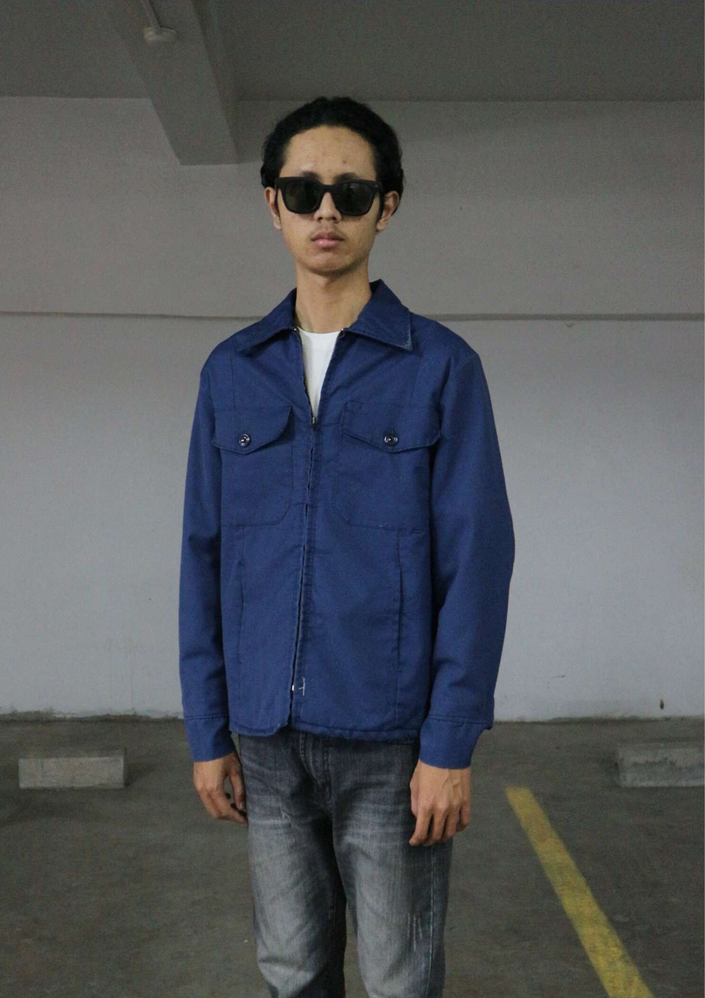 Vintage Vintage Todd Uniform Sun Faded Blue Work Jacket Made in USA Size US S / EU 44-46 / 1 - 8 Thumbnail