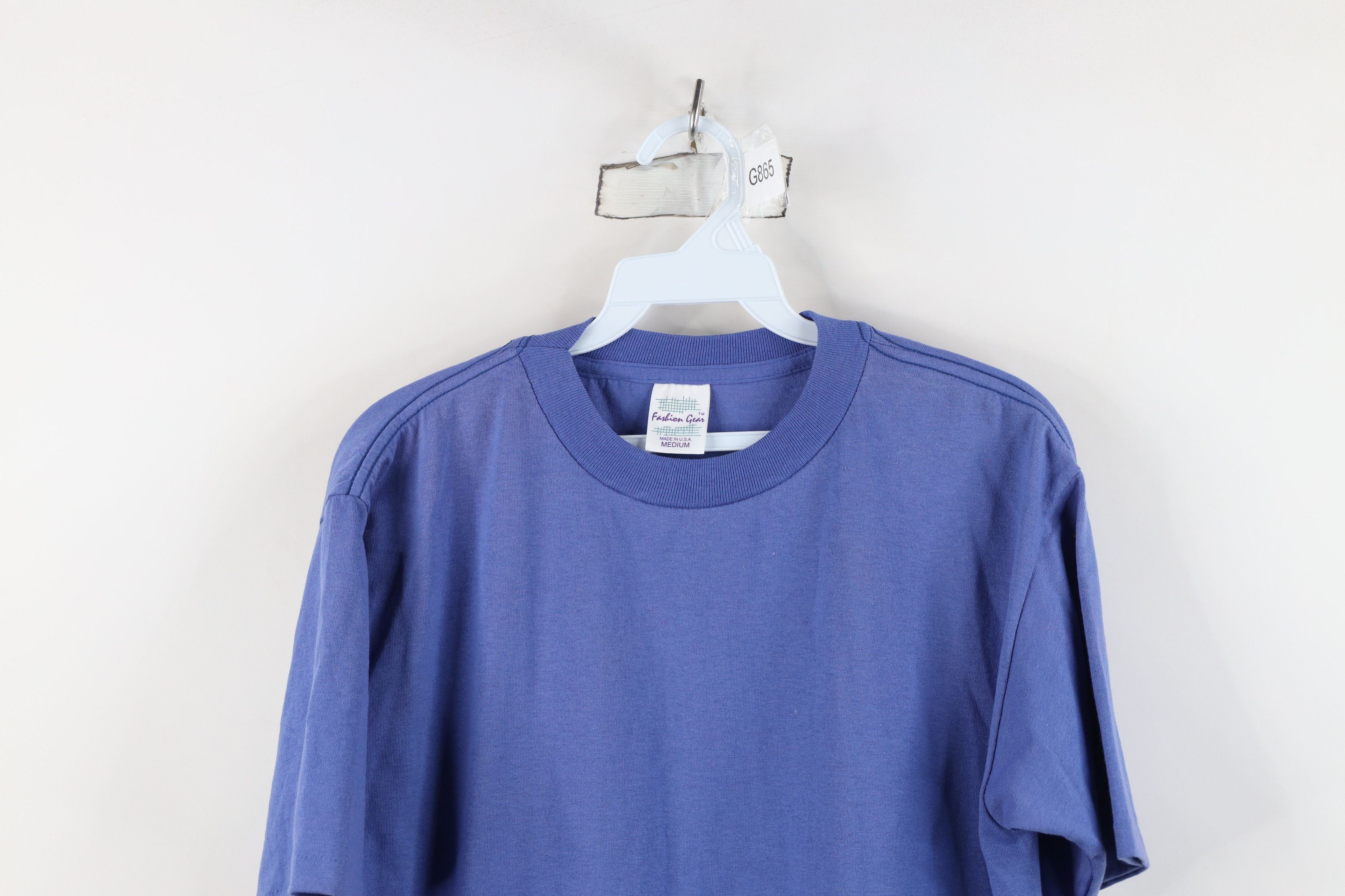 Vintage Vintage 90s Streetwear Short Sleeve T-Shirt Periwinkle USA Size M / US 6-8 / IT 42-44 - 2 Thumbnail
