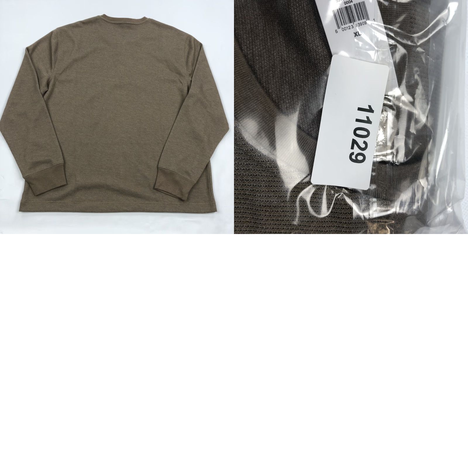Banana Republic VINTAGE Banana Republic Men's Brown Waffle Knit Henley Long Sleeve T-Shirt XL NWT Size US XL / EU 56 / 4 - 8 Thumbnail
