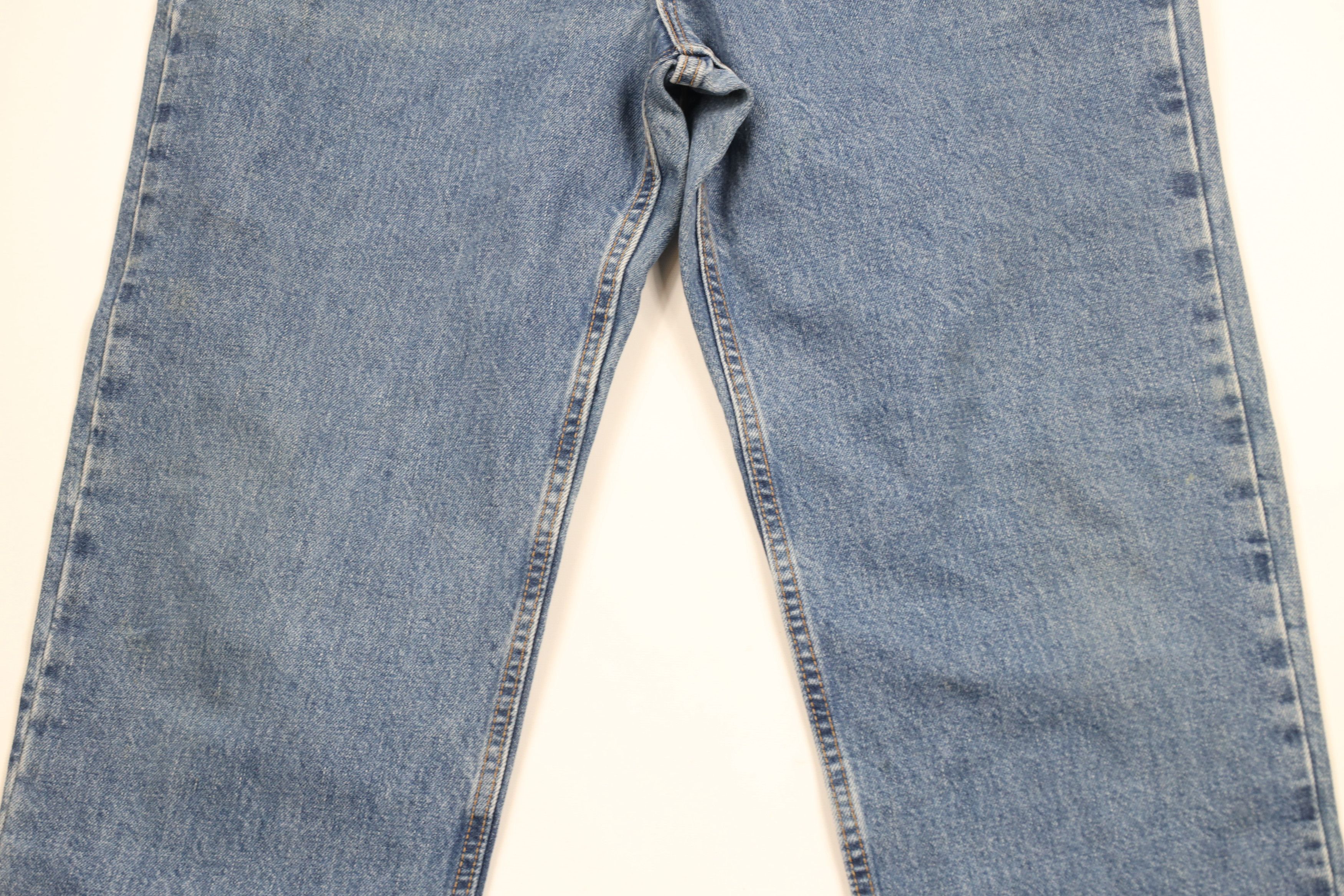 Levi's × Vintage Vintage 90s Levis 550 Relaxed Fit Denim Jeans Blue USA Size US 38 / EU 54 - 3 Thumbnail