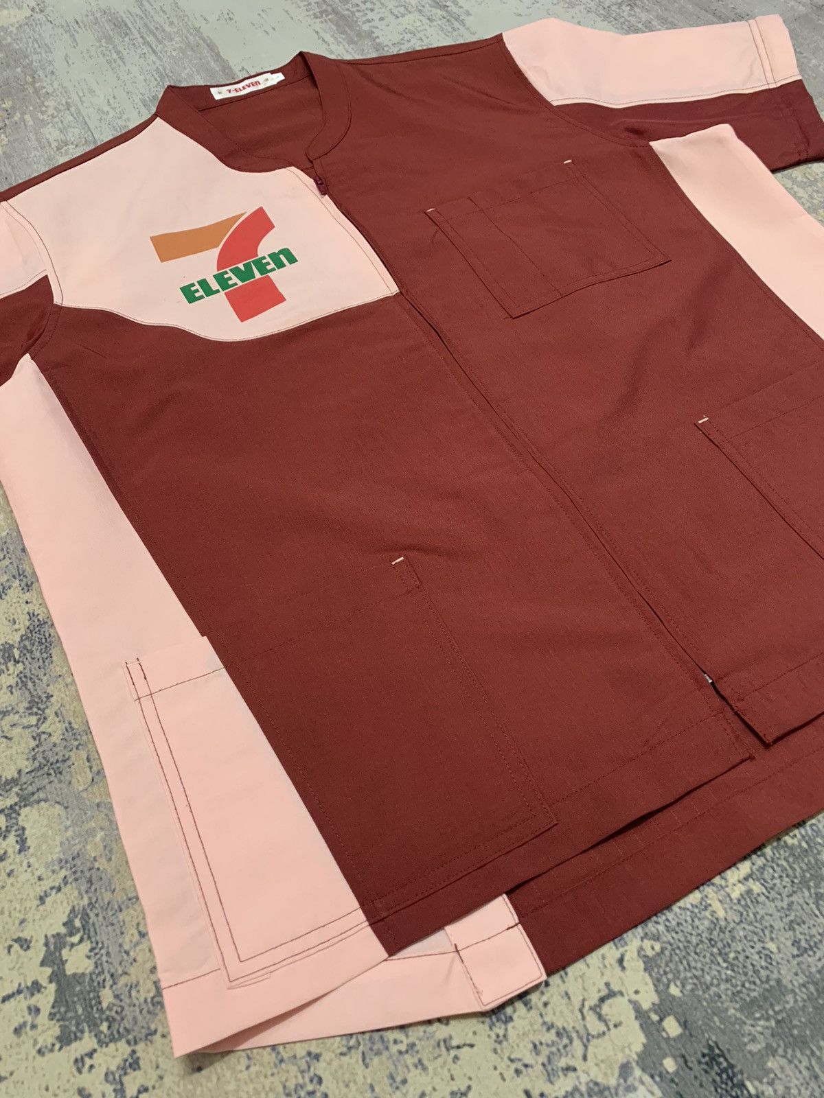 Japanese Brand VTG 7-Eleven Japan Employee Work Shirt Utility Top Size US L / EU 52-54 / 3 - 3 Thumbnail
