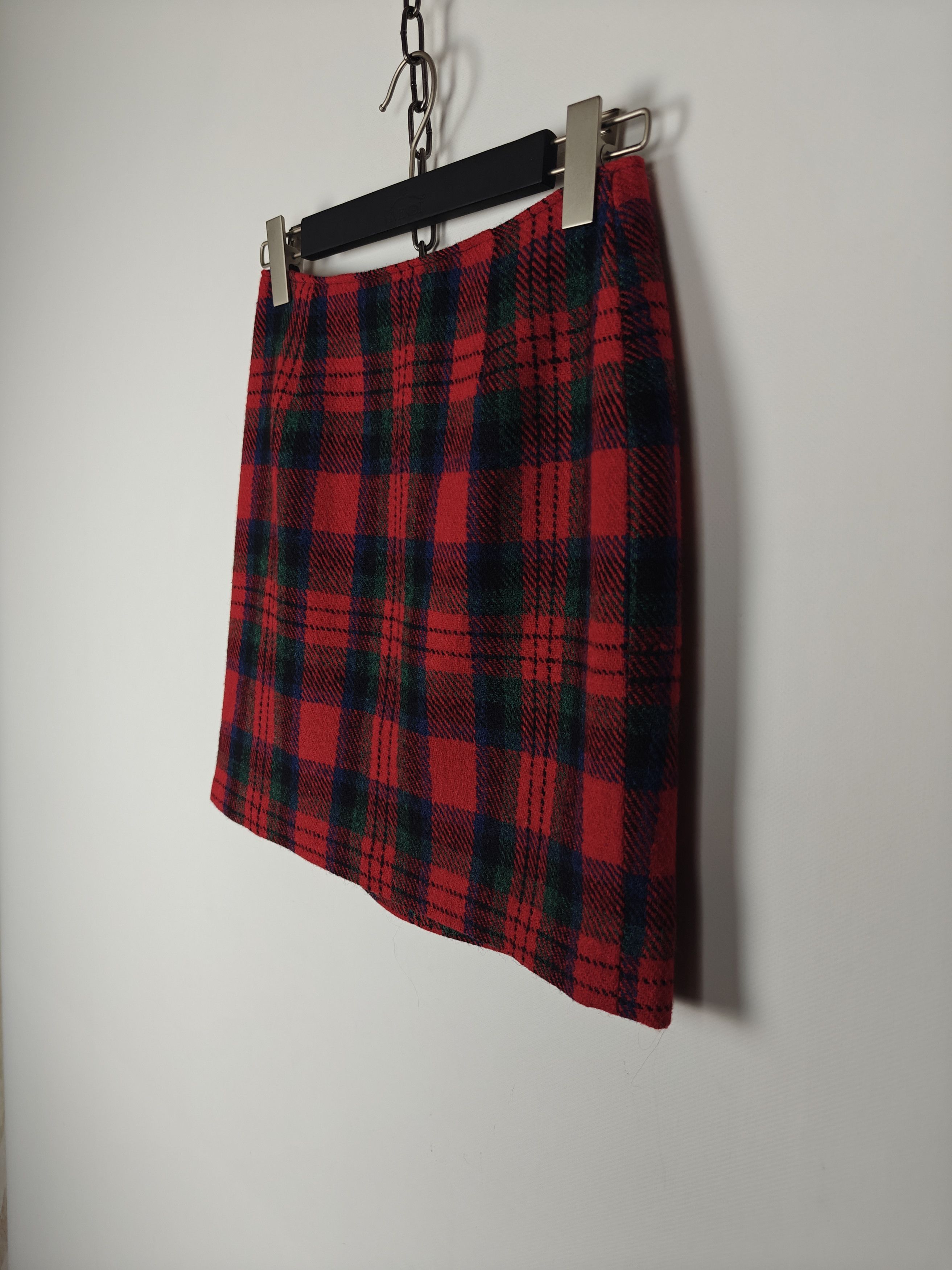 Harris Tweed Harris Tweed x Jigsaw Skirt Red Check size US4 Size 27" / US 4 / IT 40 - 4 Thumbnail