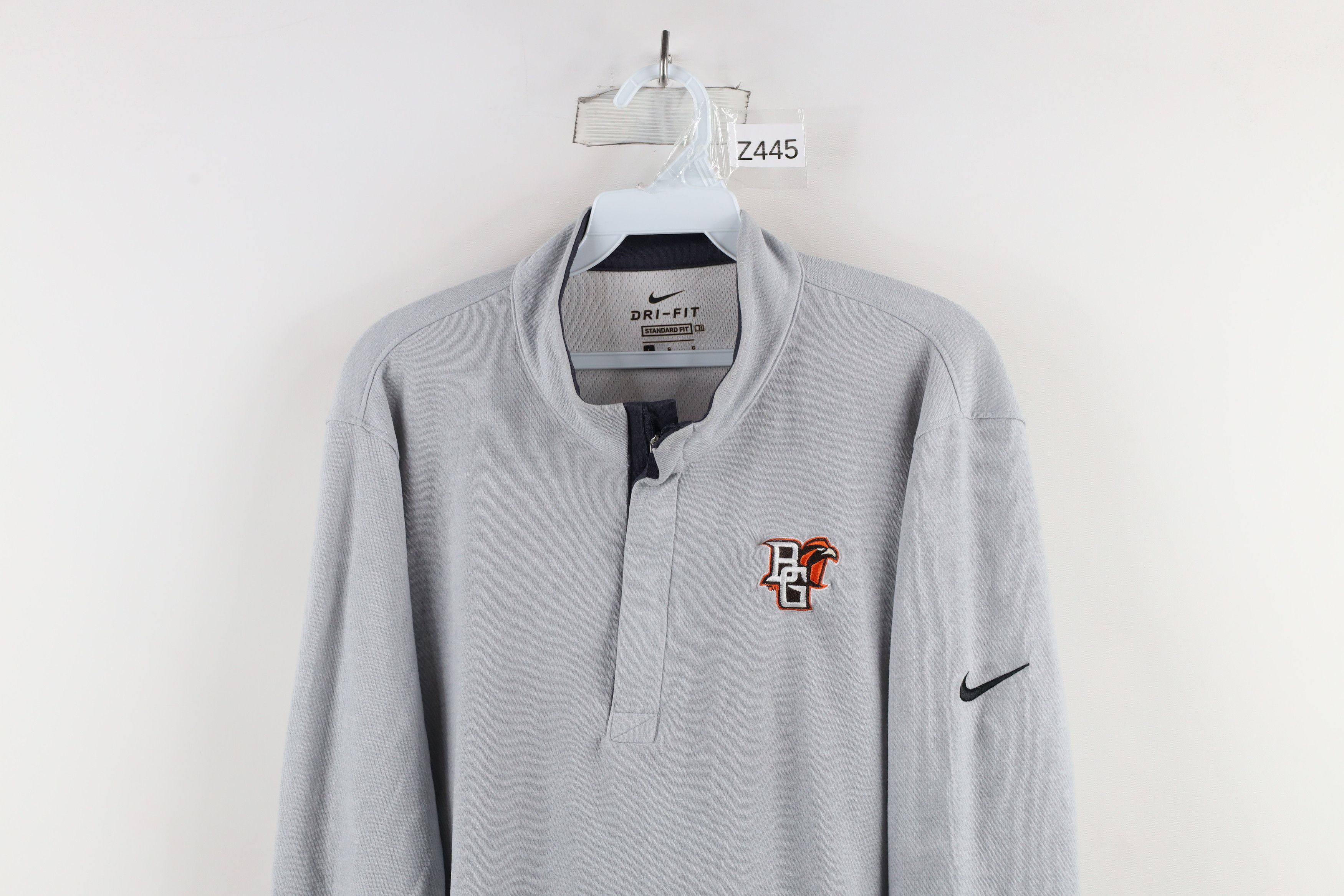 Nike × Vintage Nike Green State University Half Zip Pullover Sweater Top Size ONE SIZE - 2 Thumbnail