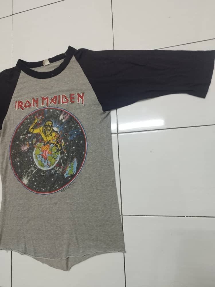 Iron Maiden × Vintage Vintage shirt iron maiden 3 quarter Size US M / EU 48-50 / 2 - 2 Thumbnail