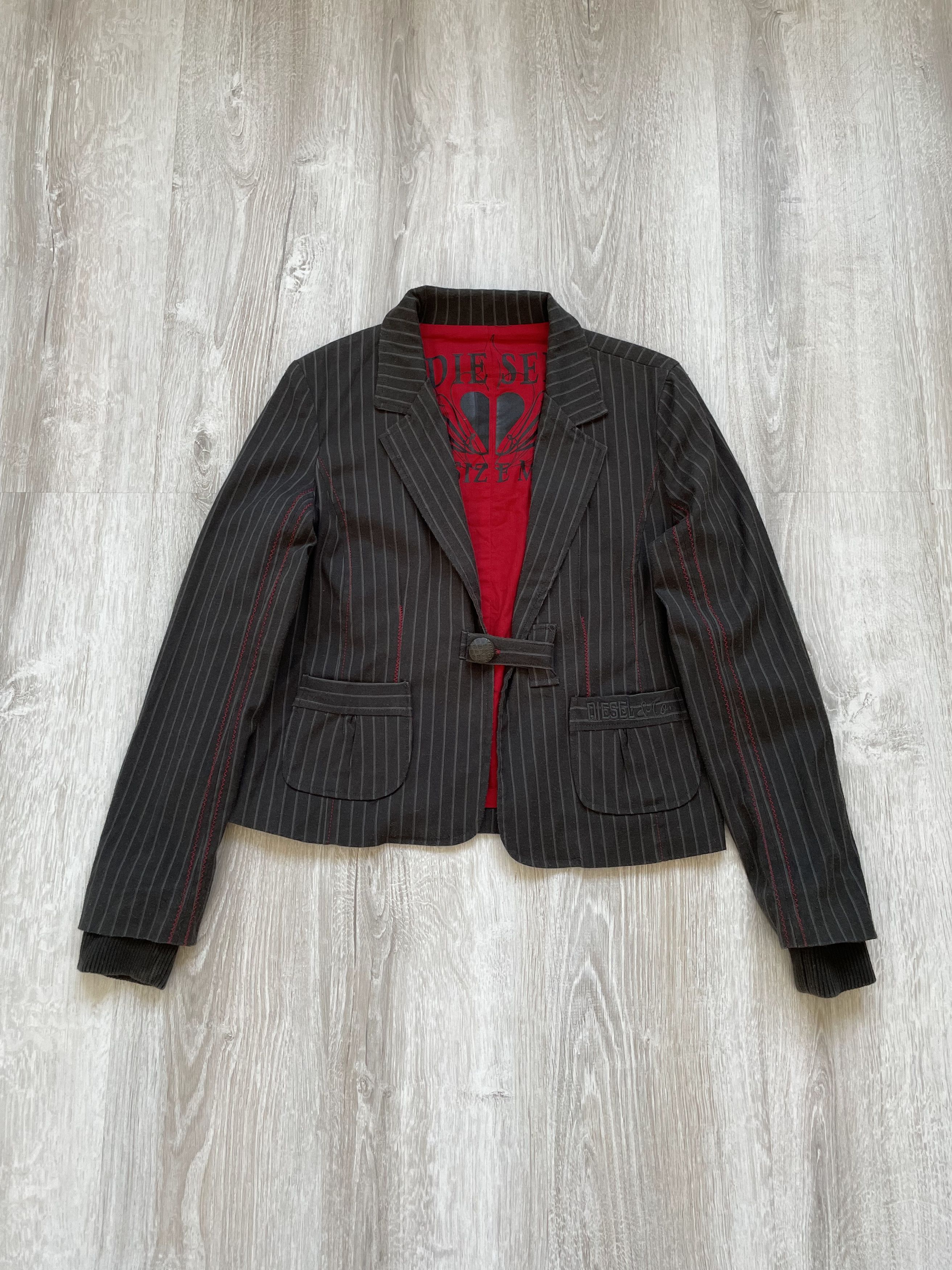 Diesel Vintage Diesel Gothic Skinny Blazer Jacket Size M / US 6-8 / IT 42-44 - 1 Thumbnail