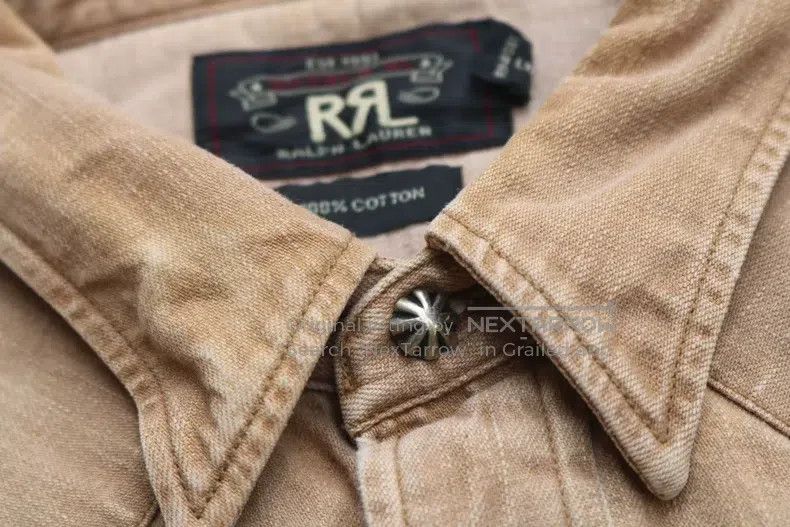 RRL Ralph Lauren RRL Ralph Lauren Vintage-style water-washed silver button Size US XL / EU 56 / 4 - 4 Thumbnail
