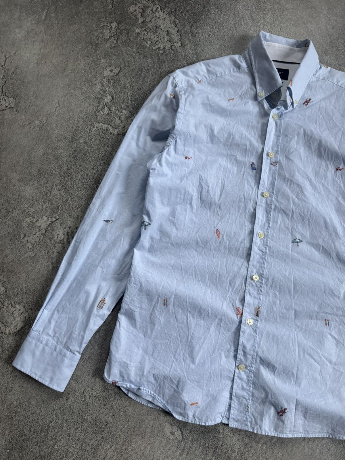 Hackett Hackett London M all printed sailor theme shirt button up Size US M / EU 48-50 / 2 - 5 Thumbnail