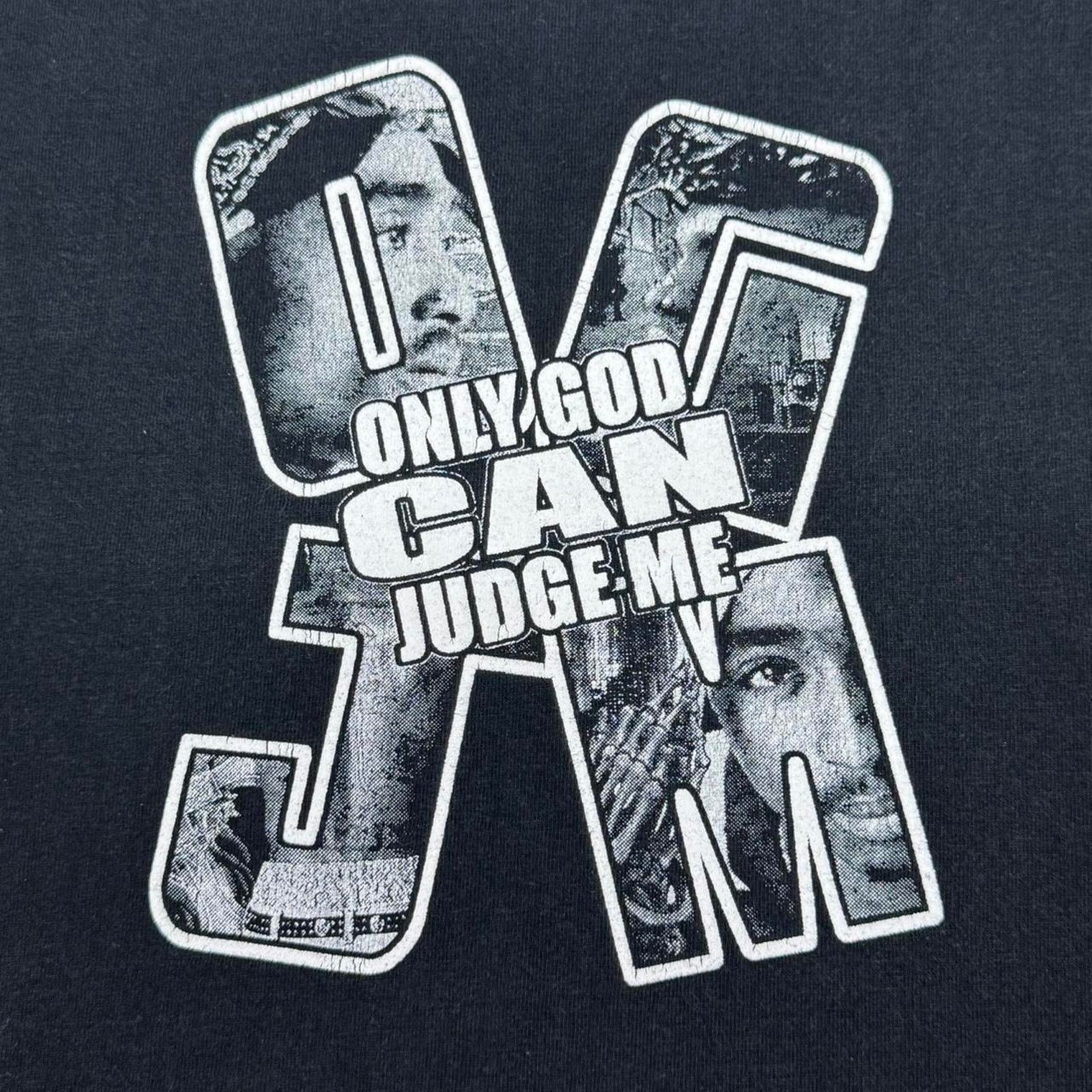 Rap Tees × Vintage VINTAGE Y2K TUPAC SHAKUR ONLY GOD CAN JUDGE ME MEMORIAL TEE: Size US XL / EU 56 / 4 - 6 Thumbnail