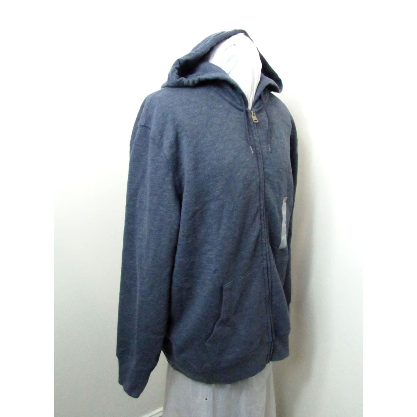 Levi's Levi's Hooded Jacket Mens Large Blue Lined Full Zip Sweatshirt Work Wear Size US L / EU 52-54 / 3 - 6 Thumbnail