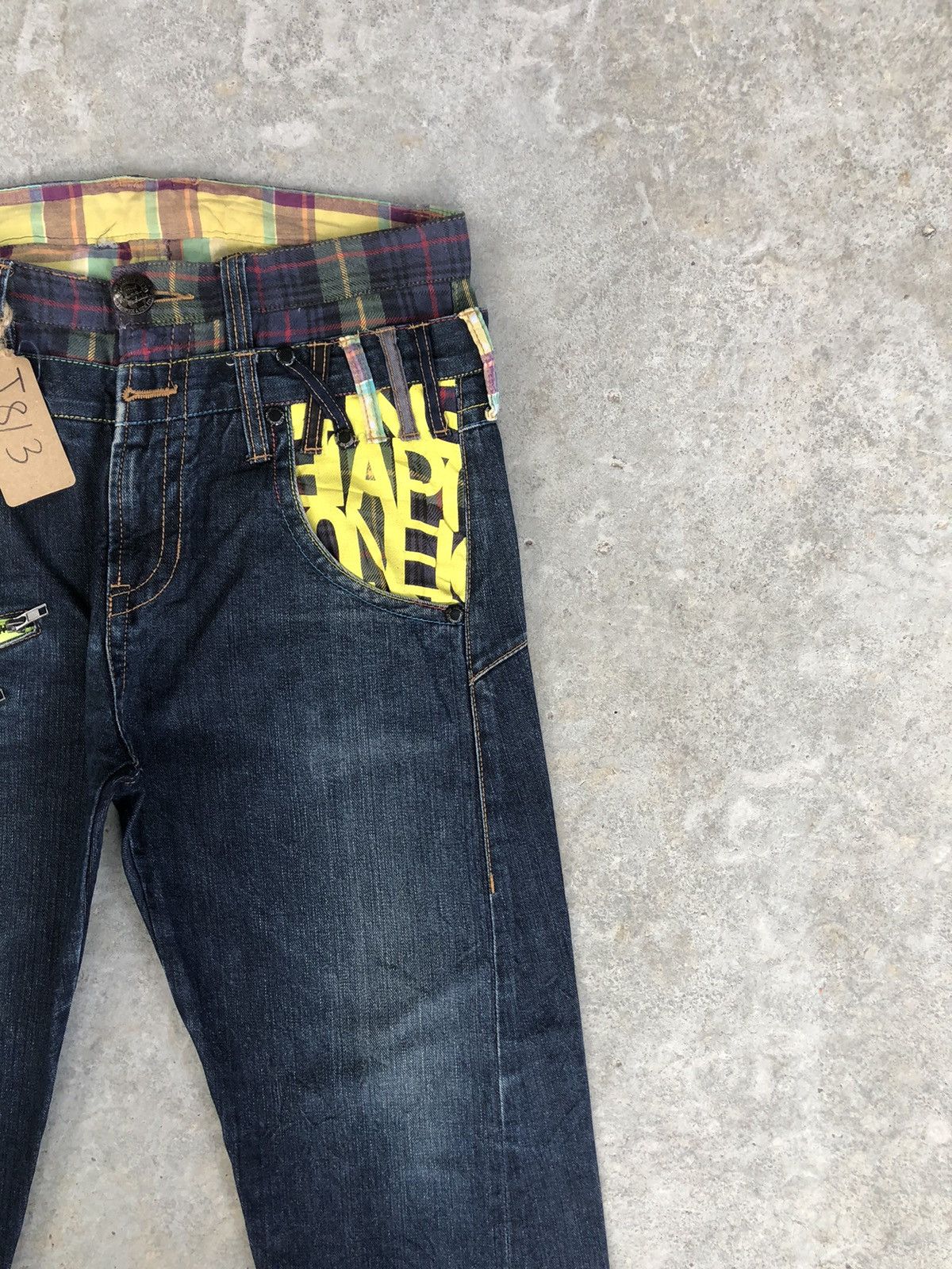 Hysteric Glamour Japanese Plsntiful Double Waist Distressed Jeans Size US 31 - 6 Thumbnail