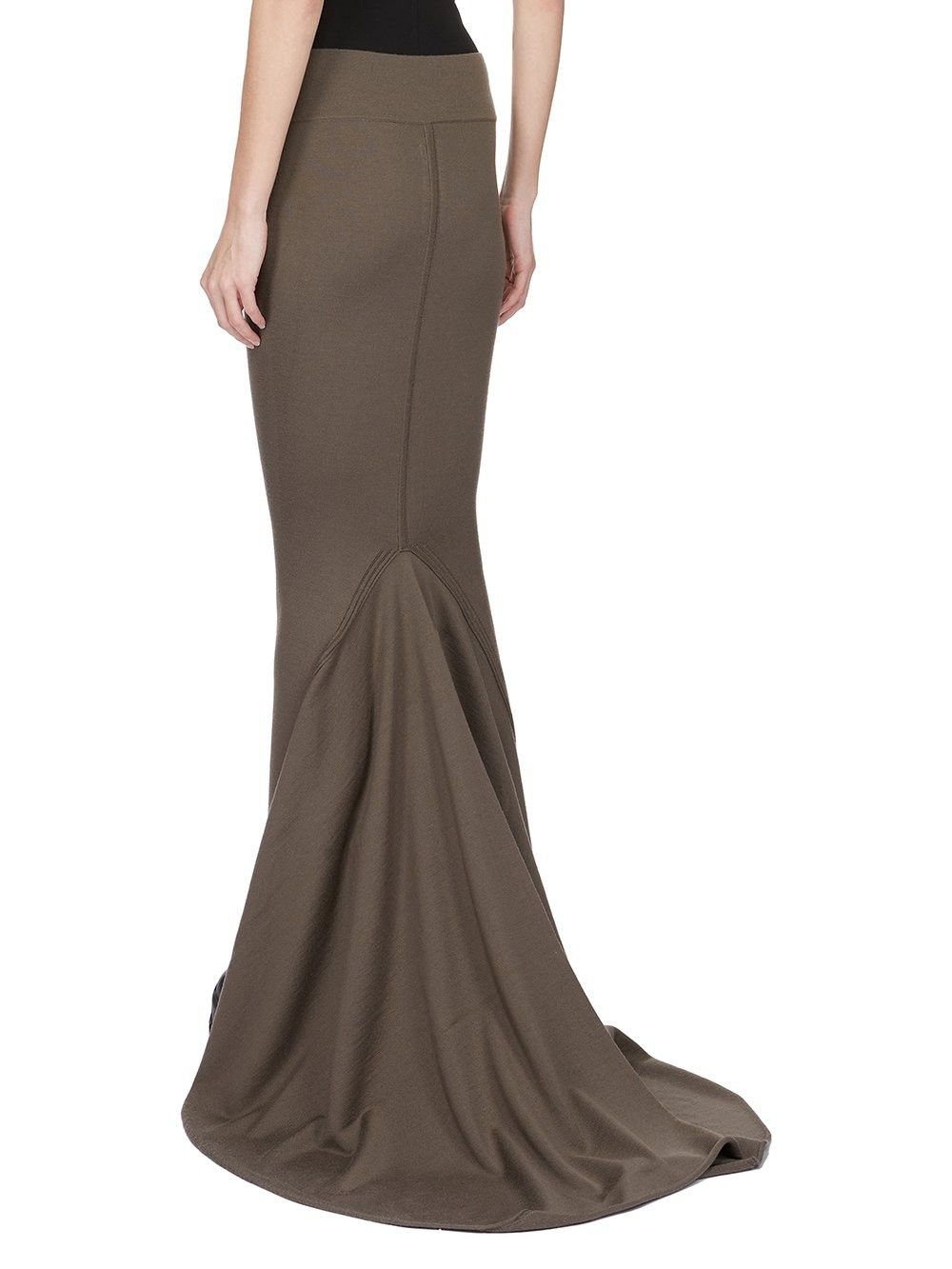 Rick Owens o1y0126 Maxi Skirt in Gray Size 27" / US 4 / IT 40 - 3 Thumbnail