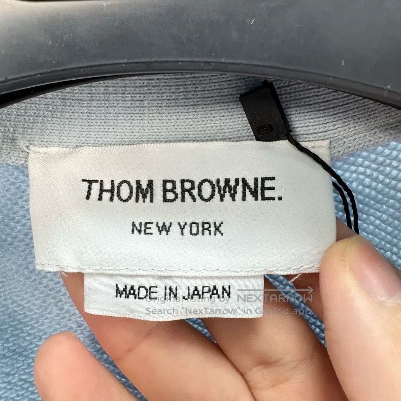 Thom Browne Thom Browne Light blue four-bar knitted color striped card Size XS / US 0-2 / IT 36-38 - 6 Thumbnail