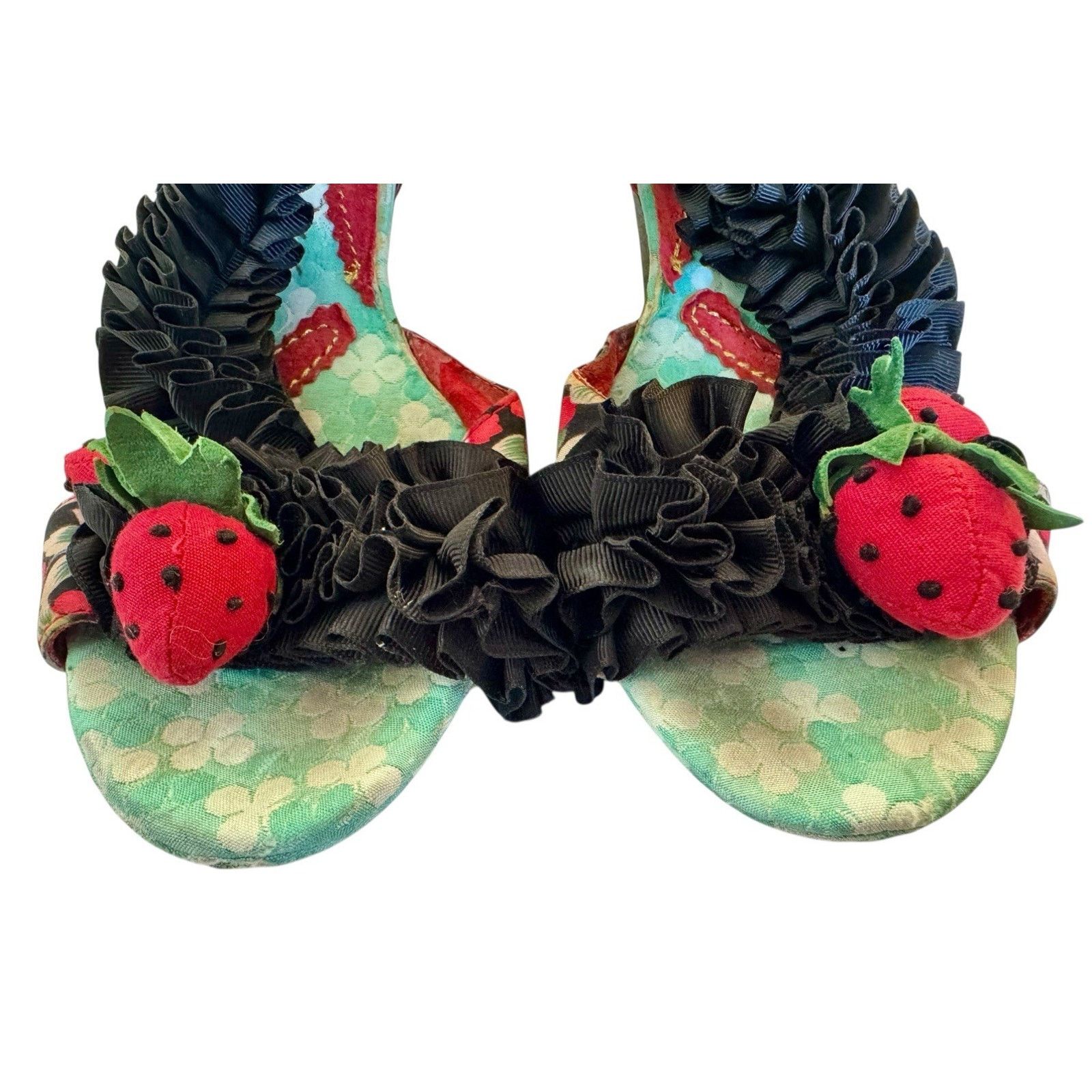 Other IRREGULAR CHOICE Raspberry Ripples Slingback Sandal Platform Size US 9.5 / IT 39.5 - 4 Thumbnail