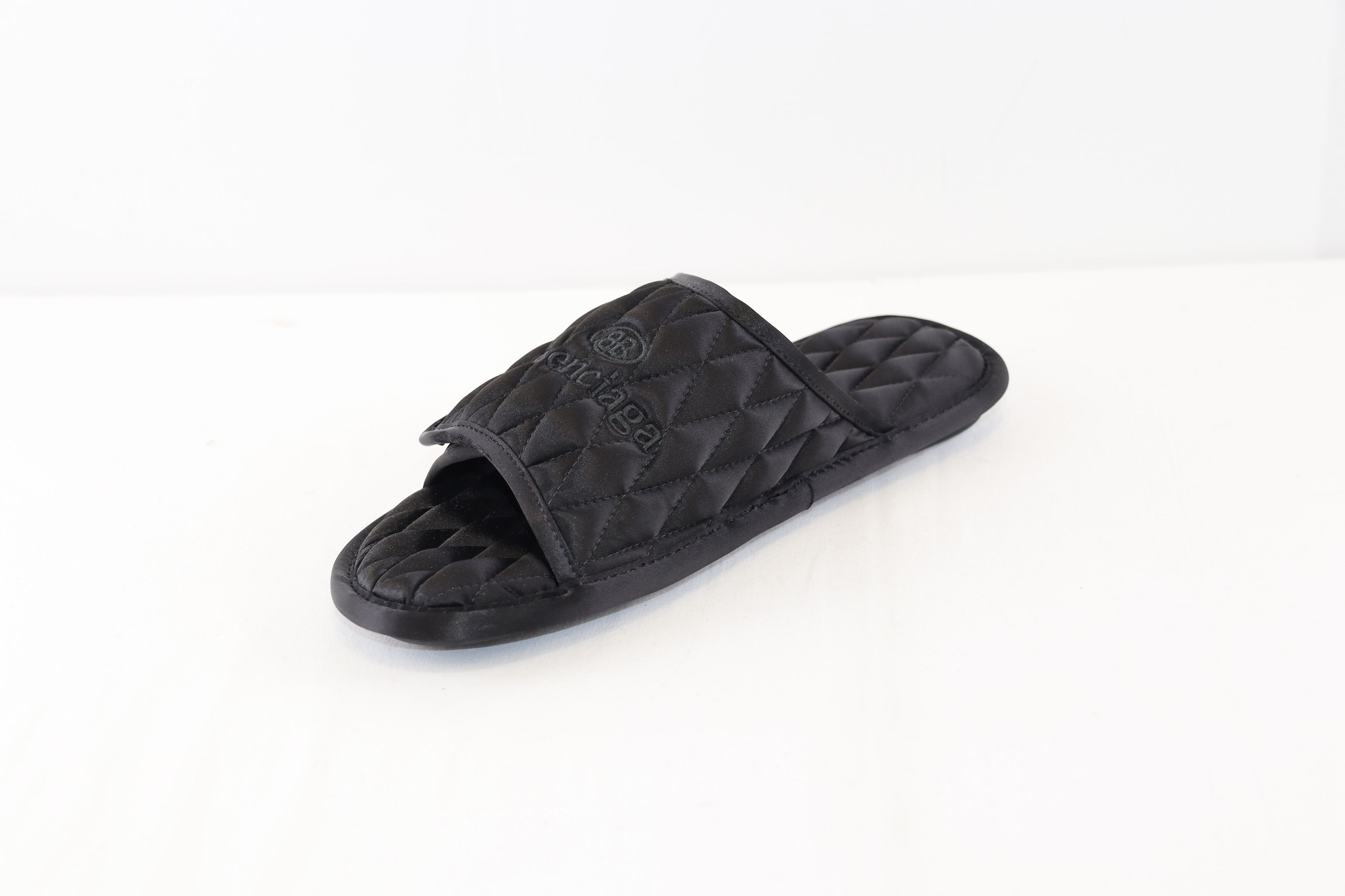 Balenciaga o1rshd1 Q:2 / Quilted Satin/Hotel Artw Home Slide Sandal Size US 9 / EU 42 - 3 Thumbnail