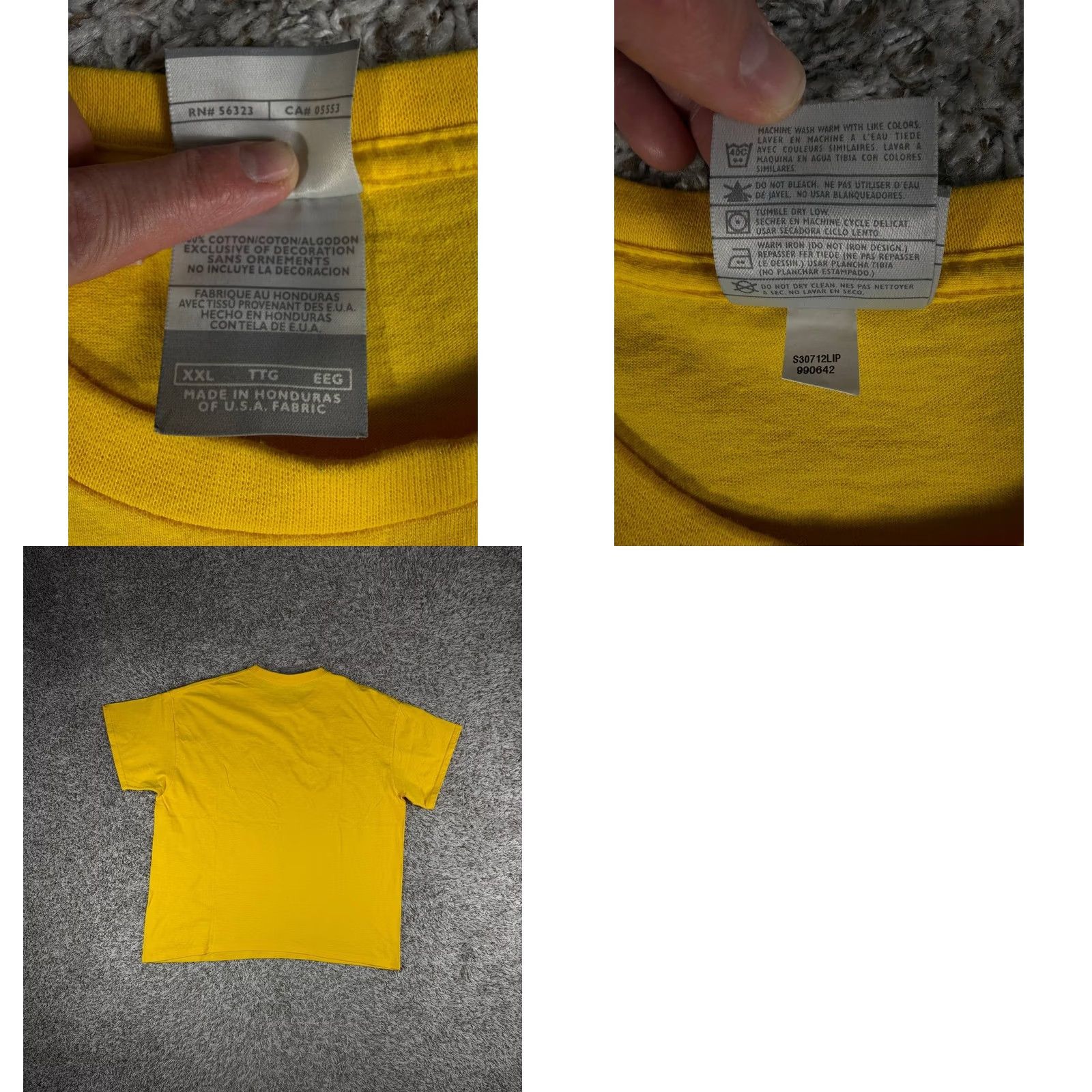Nike VINTAGE Nike XXL Paint Swoosh Yellow Tee Gray Tag Shirt Men 2XL Yellow Swoosh Logo Short Sleeve Crew Neck Cotton Summer Spring Size US XXL / EU 58 / 5 - 8 Thumbnail