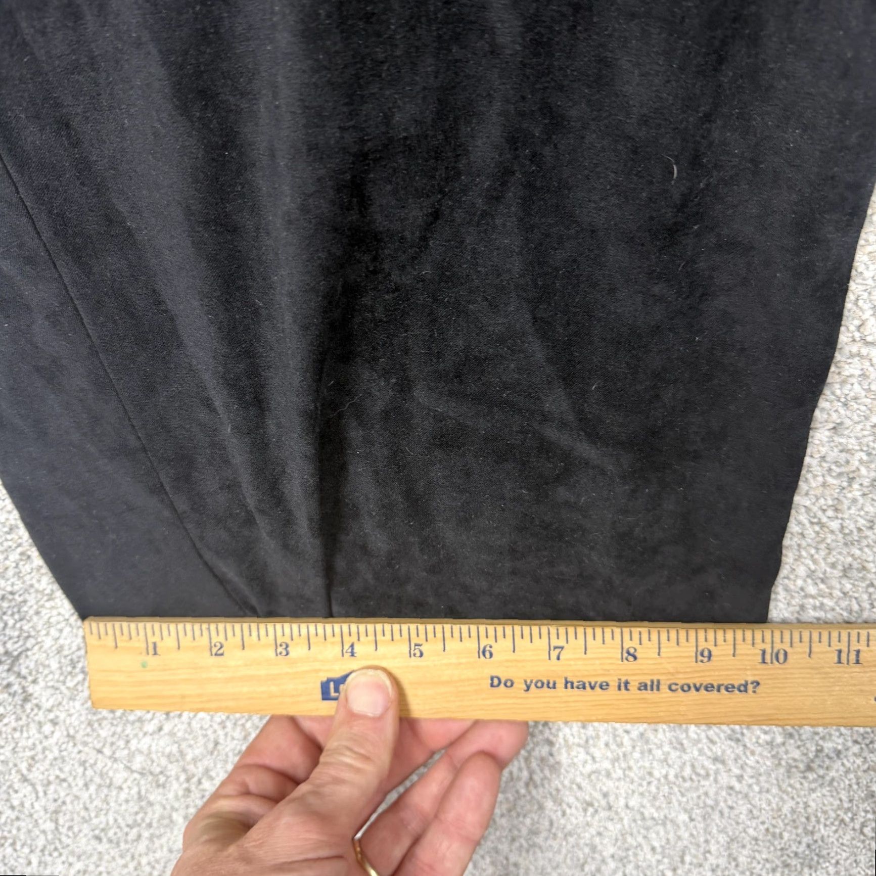 Avenue Avenue Womens Plus Dress Pants 28 Black Stretch Pull On Wide Elastic Waist Inseam 28 Short? (No, keep length) Size 28" / US 6 / IT 42 - 3 Thumbnail