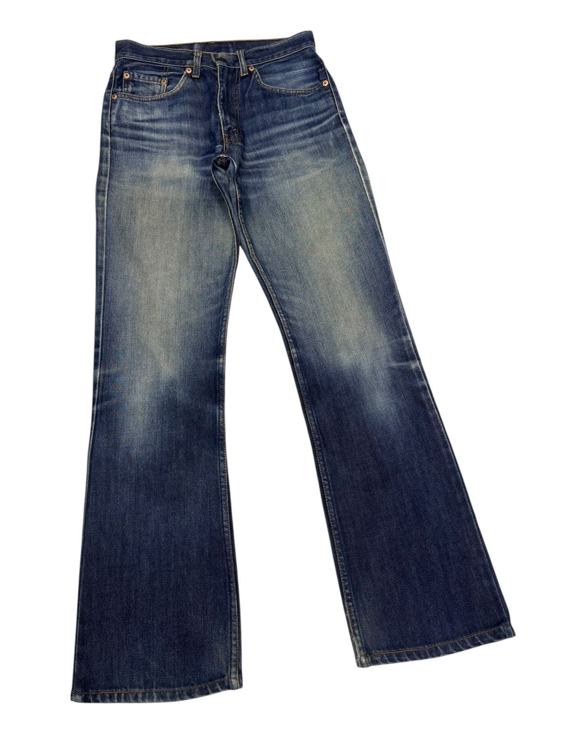 Levi's Vintage Clothing Vintage Levis 517 Bootcut Distressed Denim Flare Jeans Size US 28 / EU 44 - 3 Thumbnail