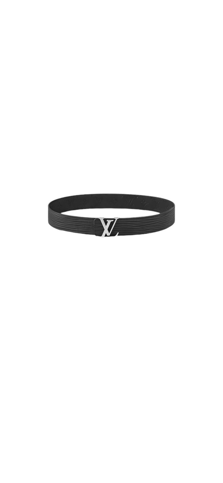 image of Louis Vuitton Lv Initials 40Mm Reversible Belt in Black, Men's (Size 34)