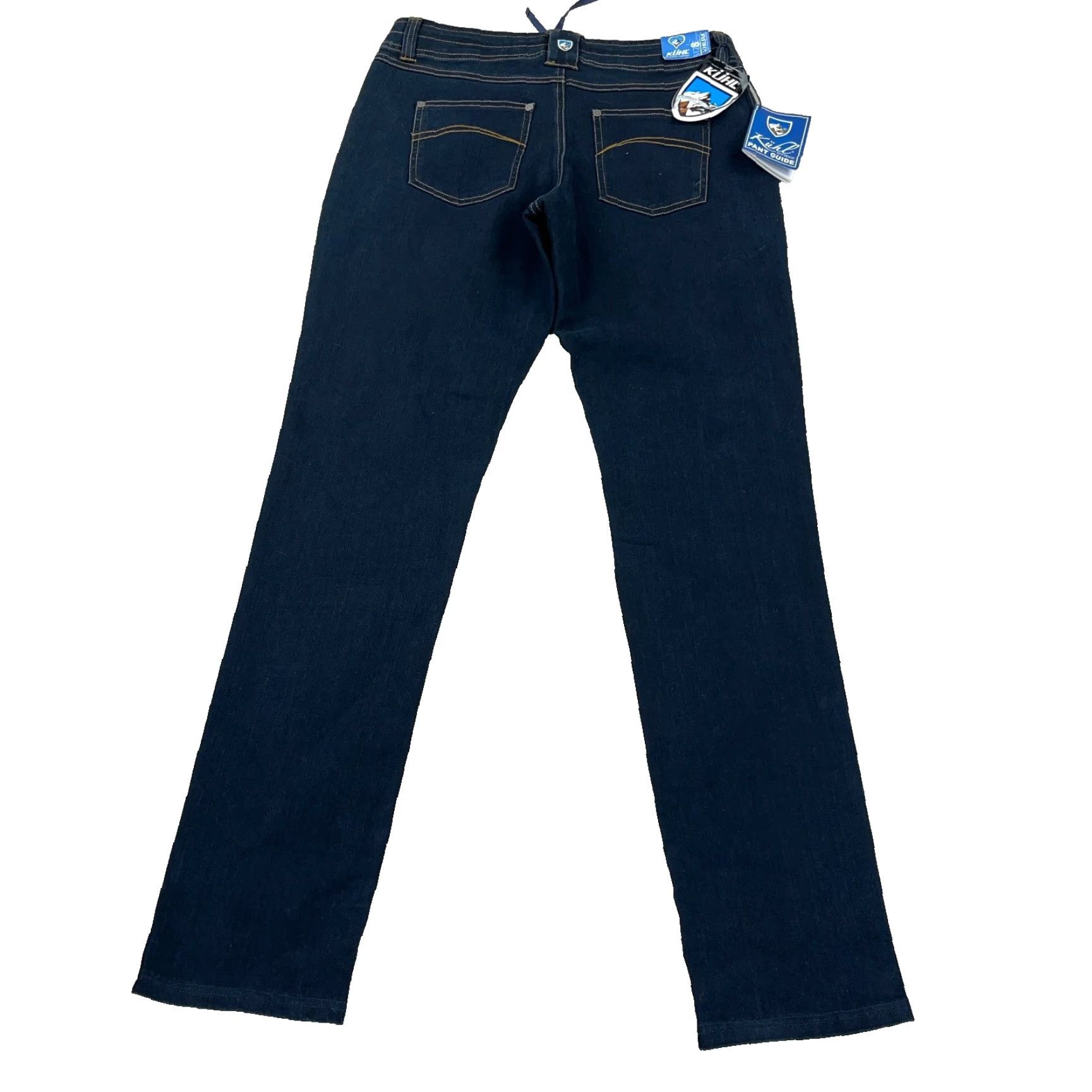 Denime Kuhl Quinn Jeans Women 8 Straight Leg Dark Wash Blue Denim Hiking Size 30" / US 8 / IT 44 - 2 Thumbnail