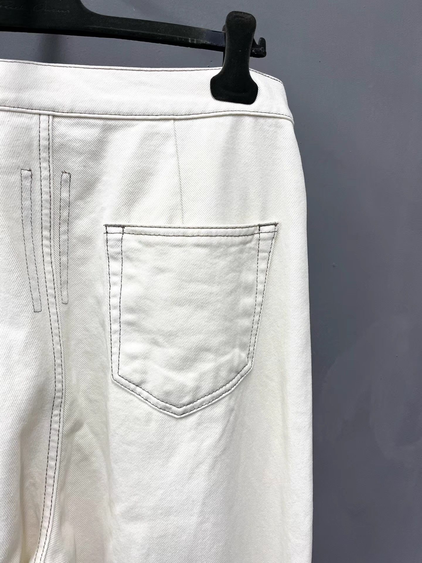 Rick Owens Rick Owens Bolan Bootcut White Jeans K34 Size US 32 / EU 48 - 6 Thumbnail