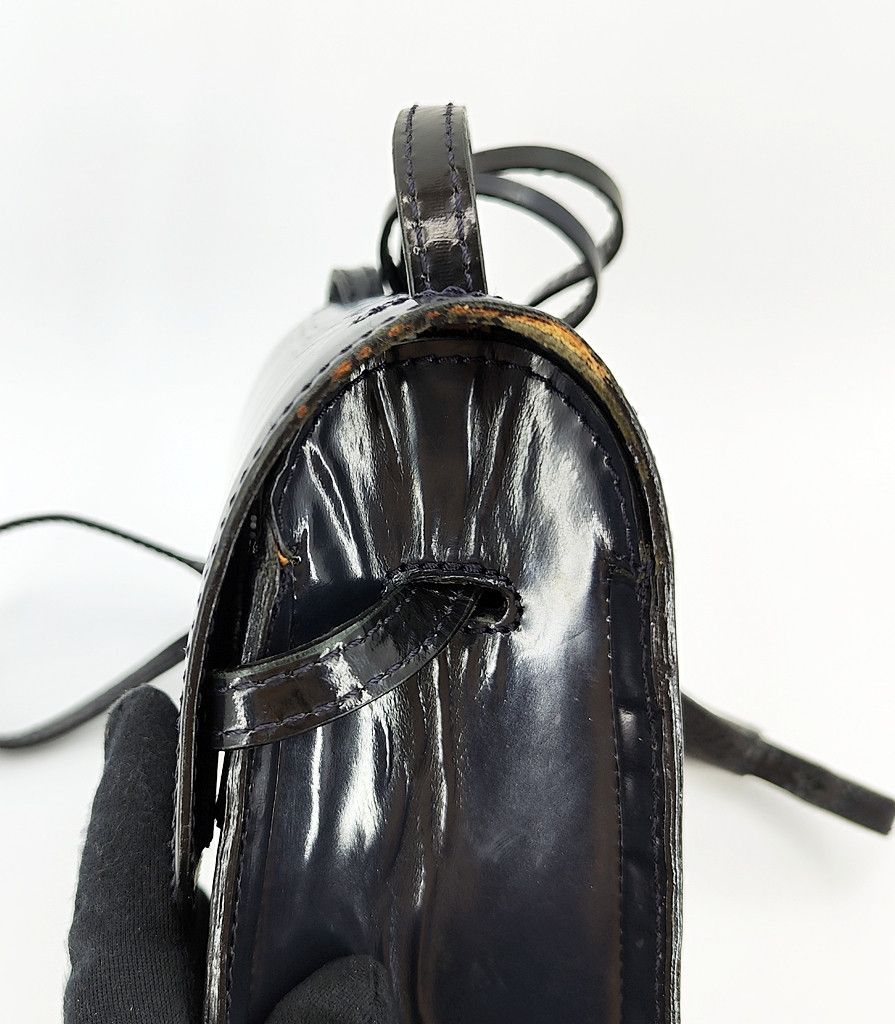 Marques'Almeida MARQUES ALMEIDA full leather glossy sling bag Size ONE SIZE - 5 Thumbnail
