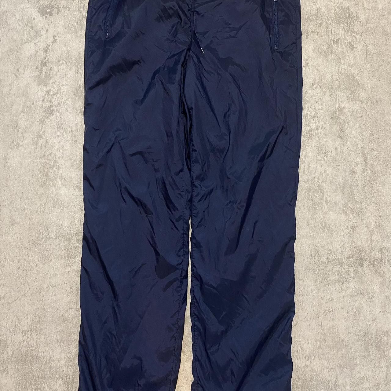 Adidas Navy blue nylon track pants with drawstring waist Size US 34 / EU 50 - 1 Thumbnail