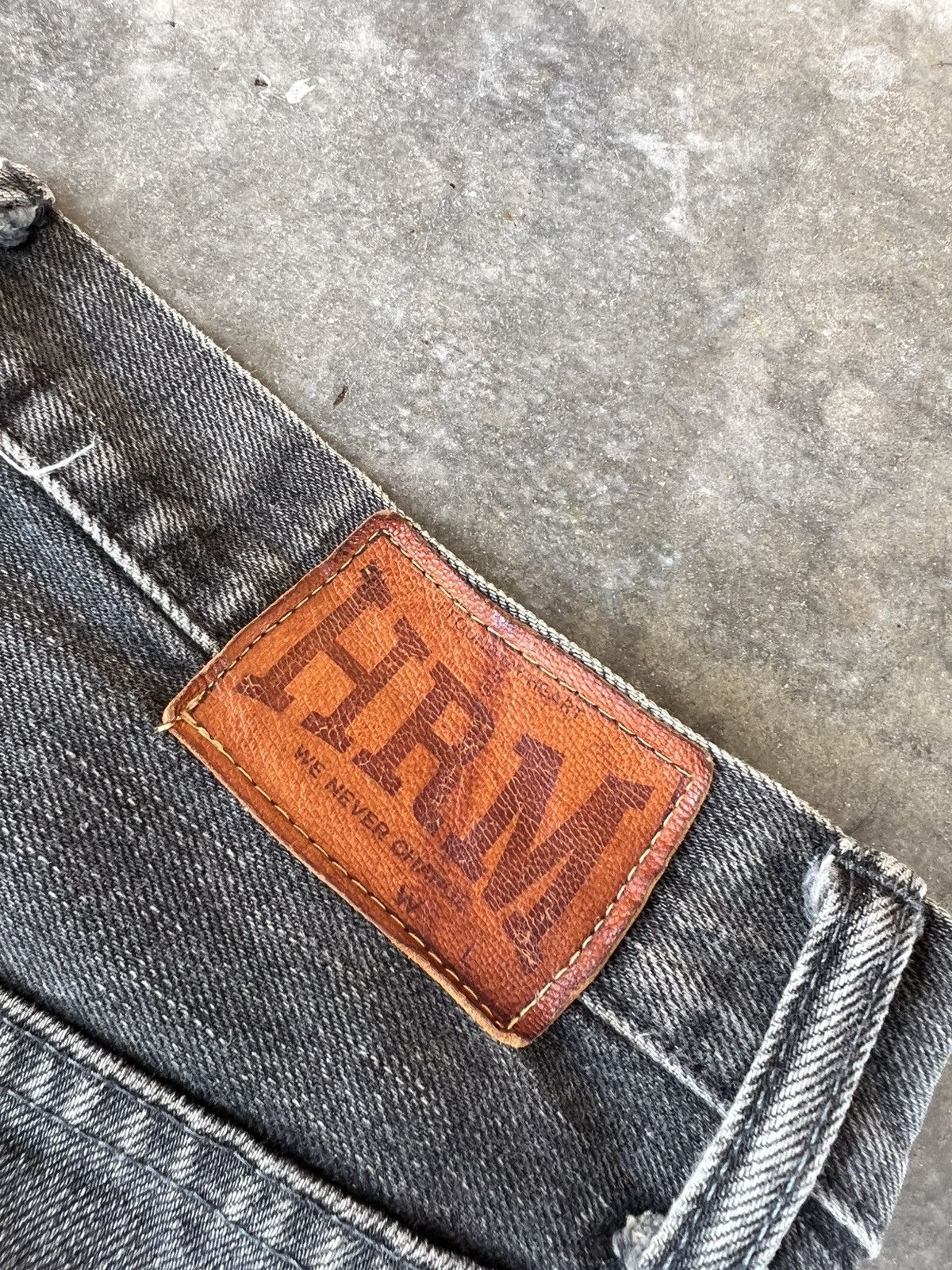 HRMTG × Japanese Brand × Jean HRM DISTRESS PATCHES SELVEDGE JEANS Size US 30 / EU 46 - 20 Thumbnail
