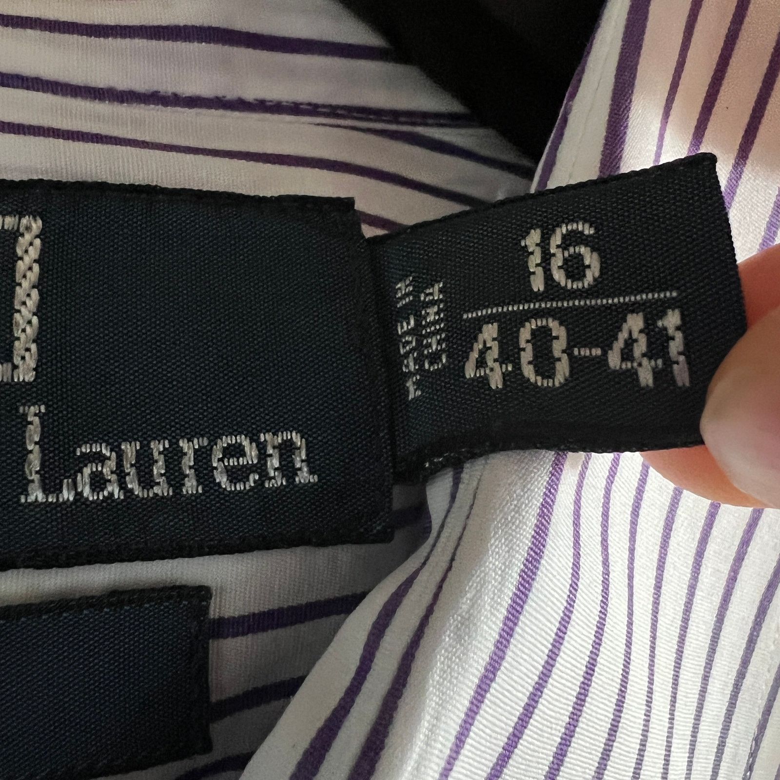 Polo Ralph Lauren Polo Ralph Lauren Men's Stripe Dress Shirt M 16 40/41 23x31 Size US M / EU 48-50 / 2 - 5 Thumbnail