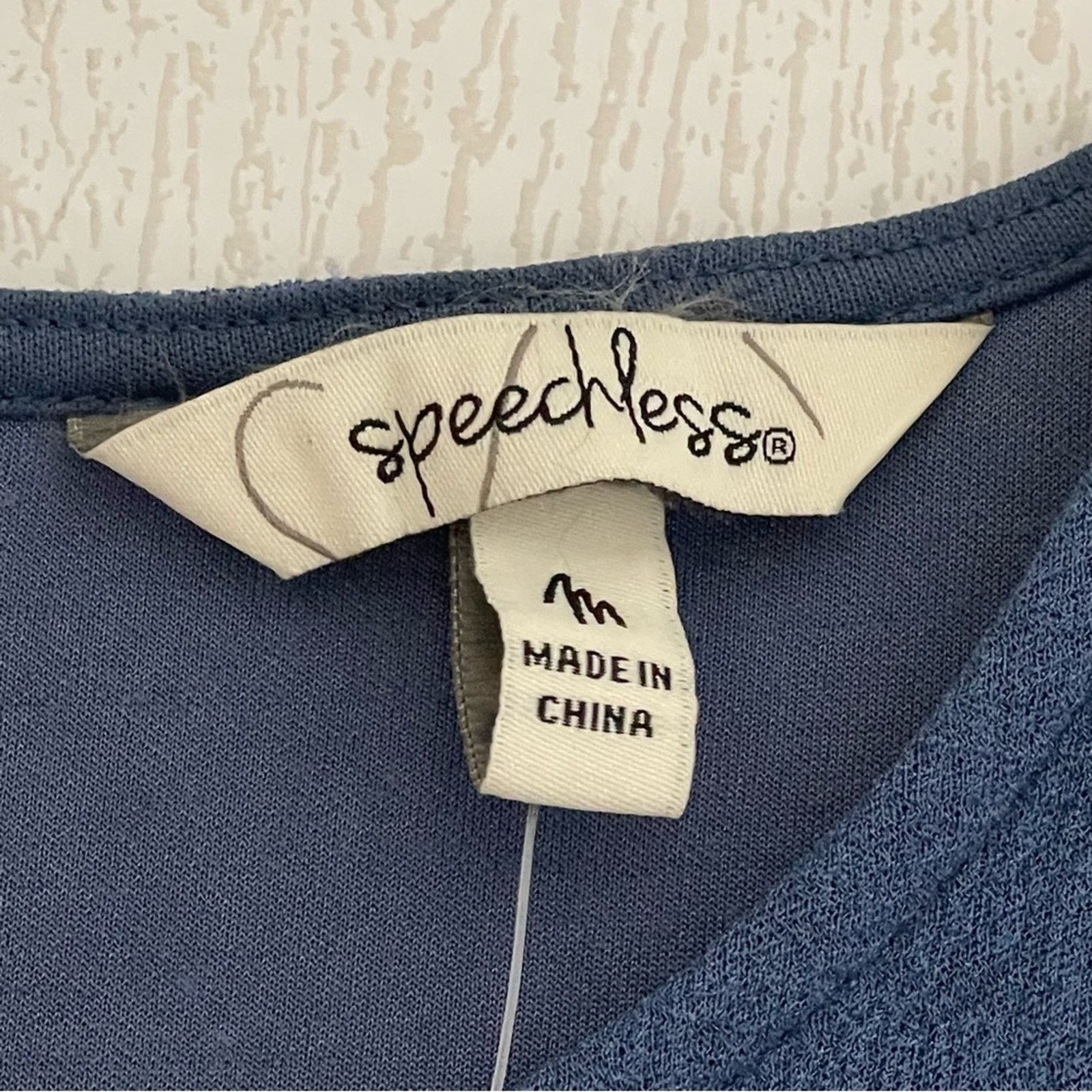 Other Speechless Blue Mini Dress M NWT Ruffle Hem Pockets Size M / US 6-8 / IT 42-44 - 4 Thumbnail