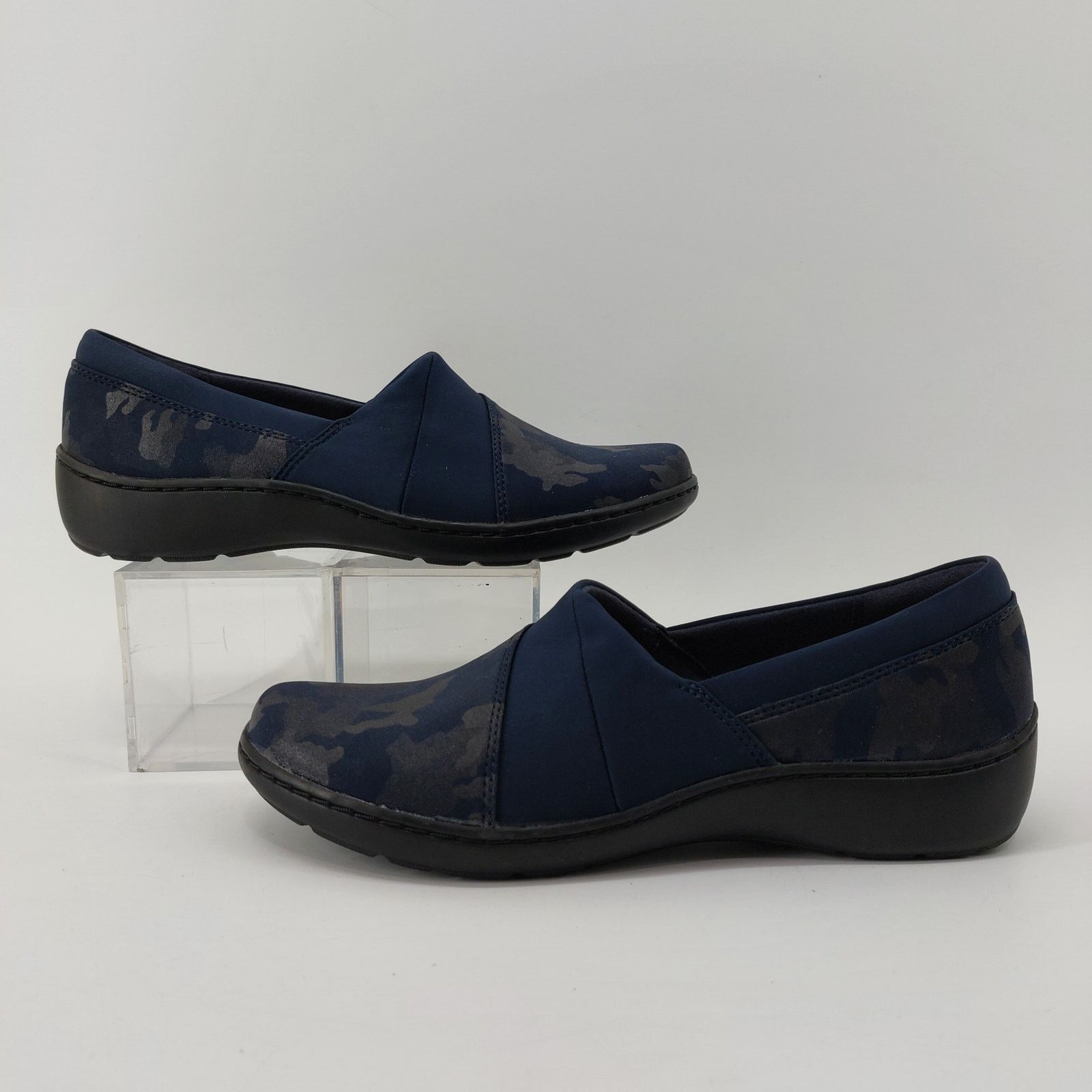 Clarks Clarks Cora Heather Interest Camo Navy Blue Loafers Size 8 Size US 8 / IT 38 - 4 Thumbnail