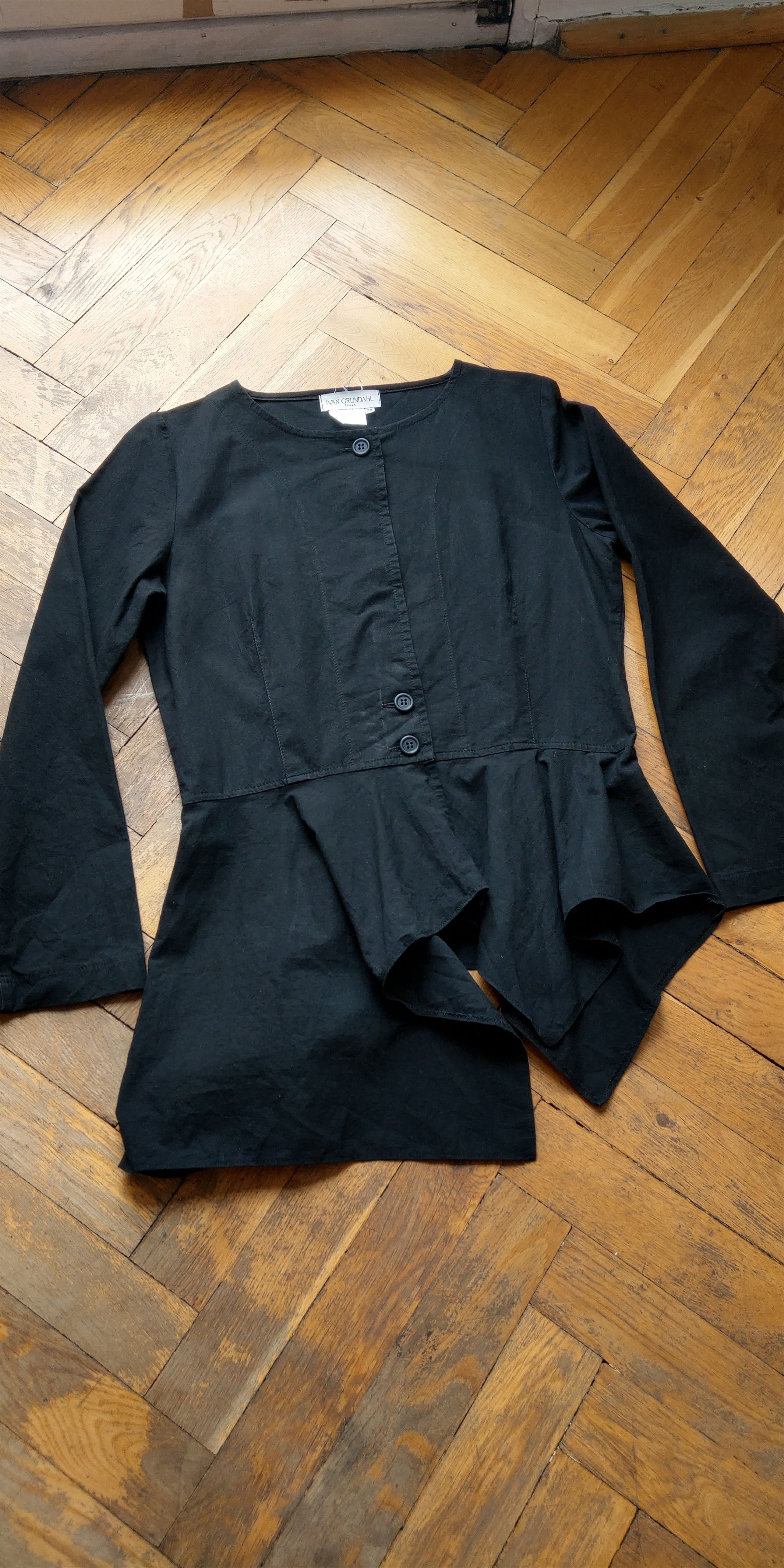 Ivan Grundahl Asymmetric Dress Shirt Goth Tunic Darkfashion Noir Vintage M Size M / US 6-8 / IT 42-44 - 15 Thumbnail