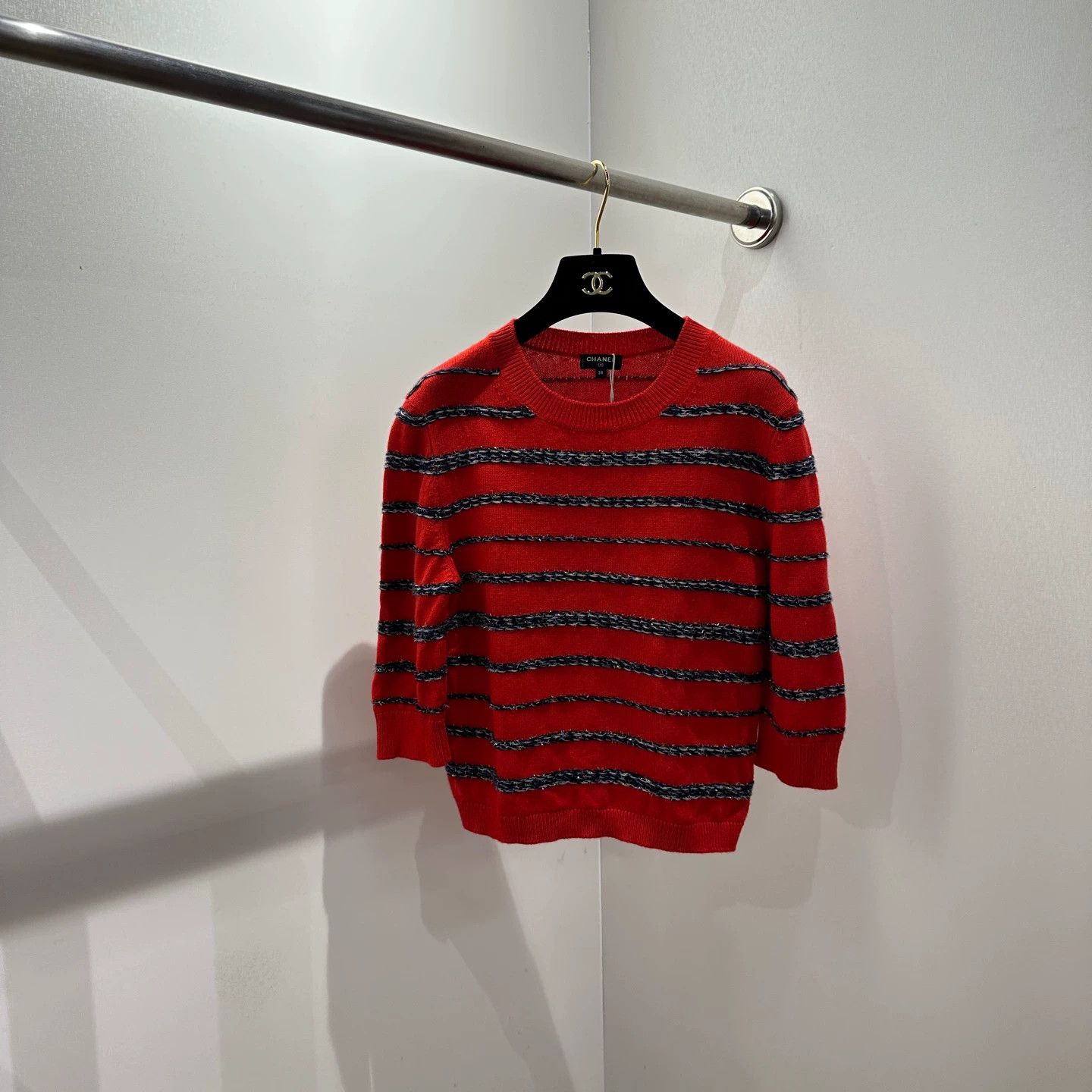 Chanel Chanel may64 Rooftop Striped Cashmere Sweater 38 Size XS / US 0-2 / IT 36-38 - 1 Thumbnail