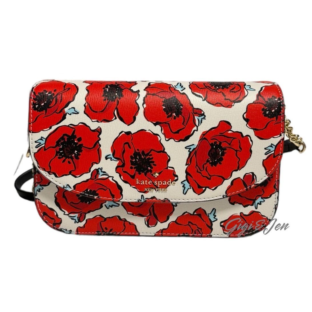 Kate Spade Kate Spade Kristi Chain Flap Floral Crossbody Bag NWOT Size ONE SIZE - 1 Thumbnail