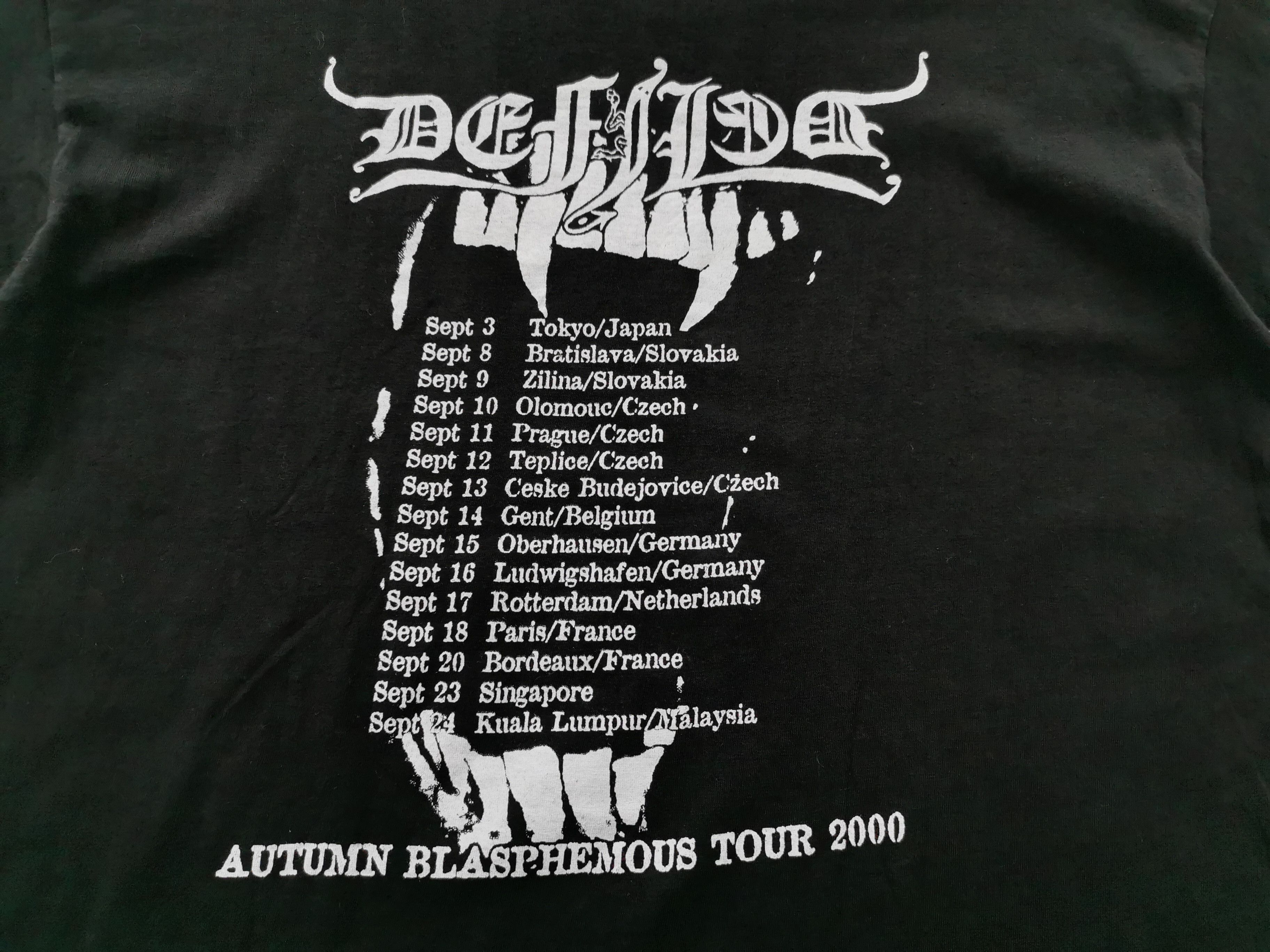 Band Tees Vintage Defiled Autumn Blasphemous Tour 2000 Tee Size M Size US M / EU 48-50 / 2 - 5 Thumbnail