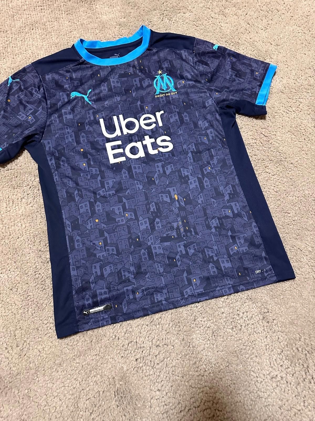 Puma 2020/2021 Puma Olympique de Marseille Soccer Shirt Jersey M Size US M / EU 48-50 / 2 - 2 Thumbnail