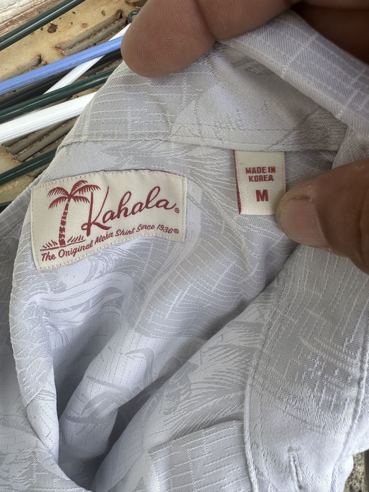 Other Kahala Hawaiian Print White Full Button Men's Medium Size US M / EU 48-50 / 2 - 4 Thumbnail