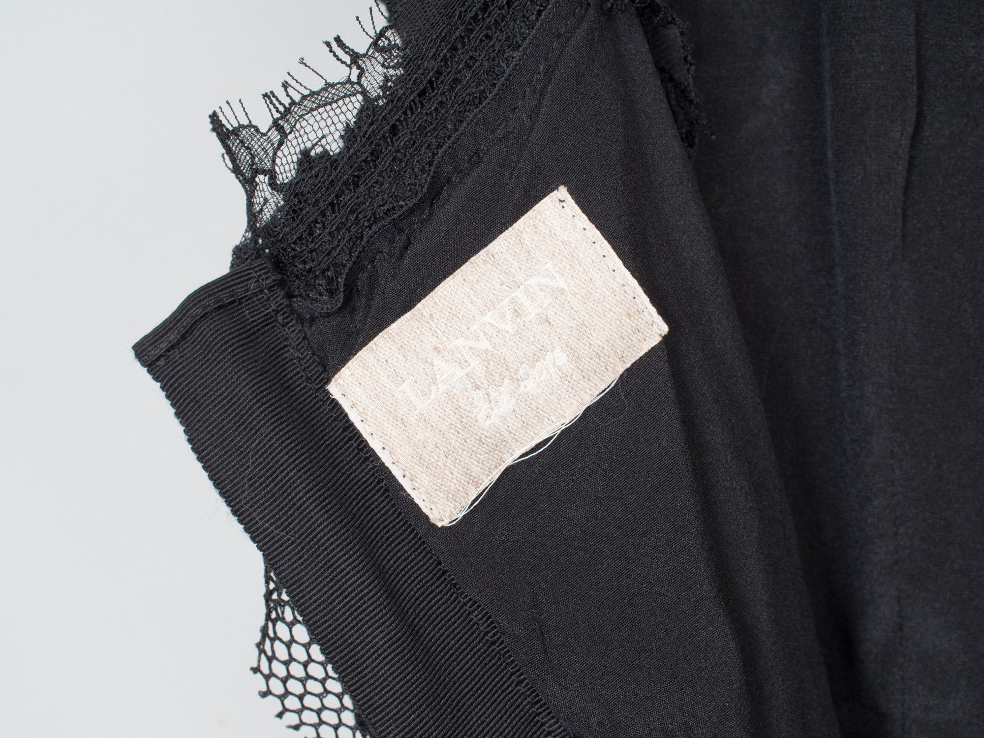Lanvin Alber Elbaz Final Collection Mixed Lace Slip Dress Size S / US 4 / IT 40 - 10 Thumbnail