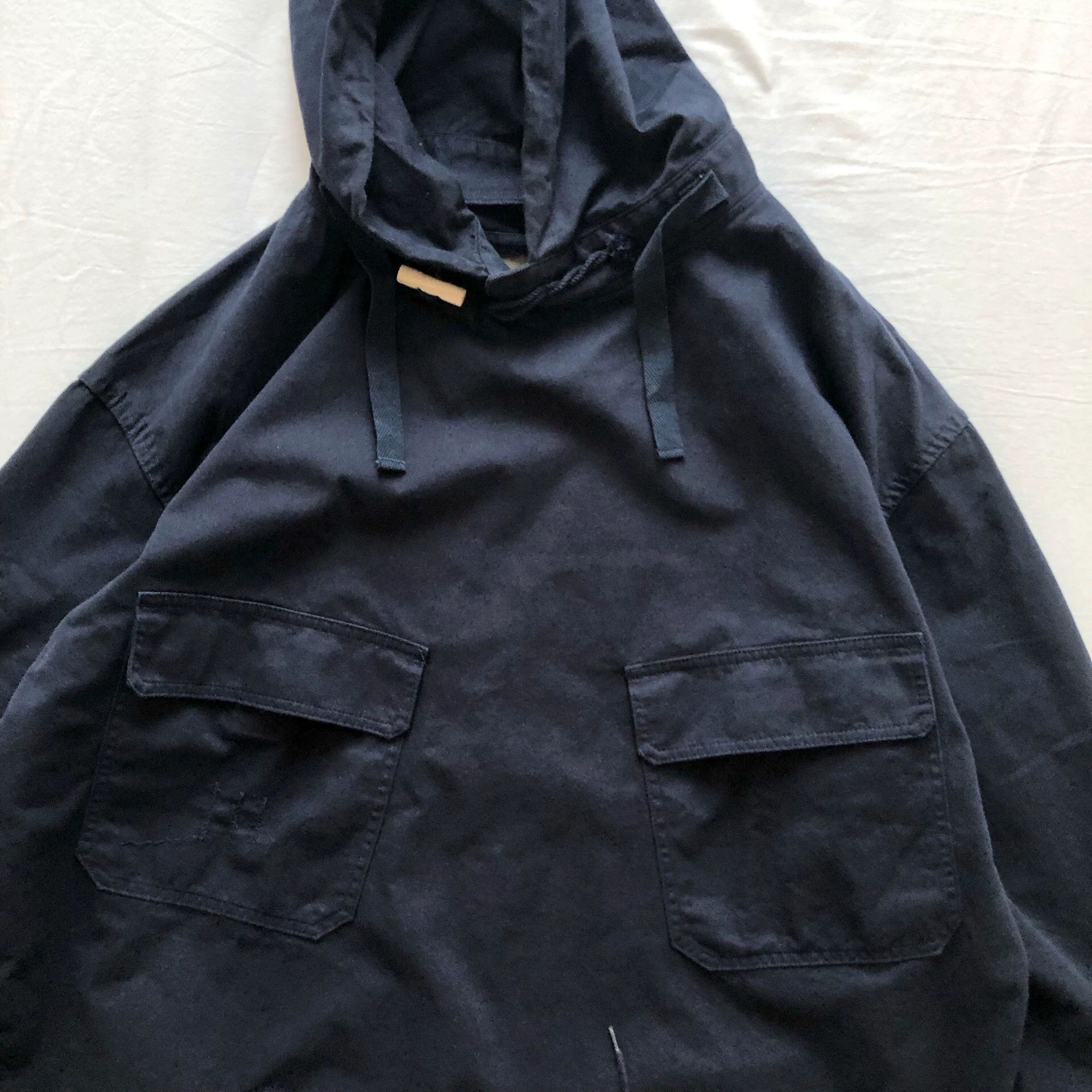 Nigel Cabourn Nigel Cabourn Navy Smock Deck Jacket 20AW Size US M / EU 48-50 / 2 - 1 Thumbnail