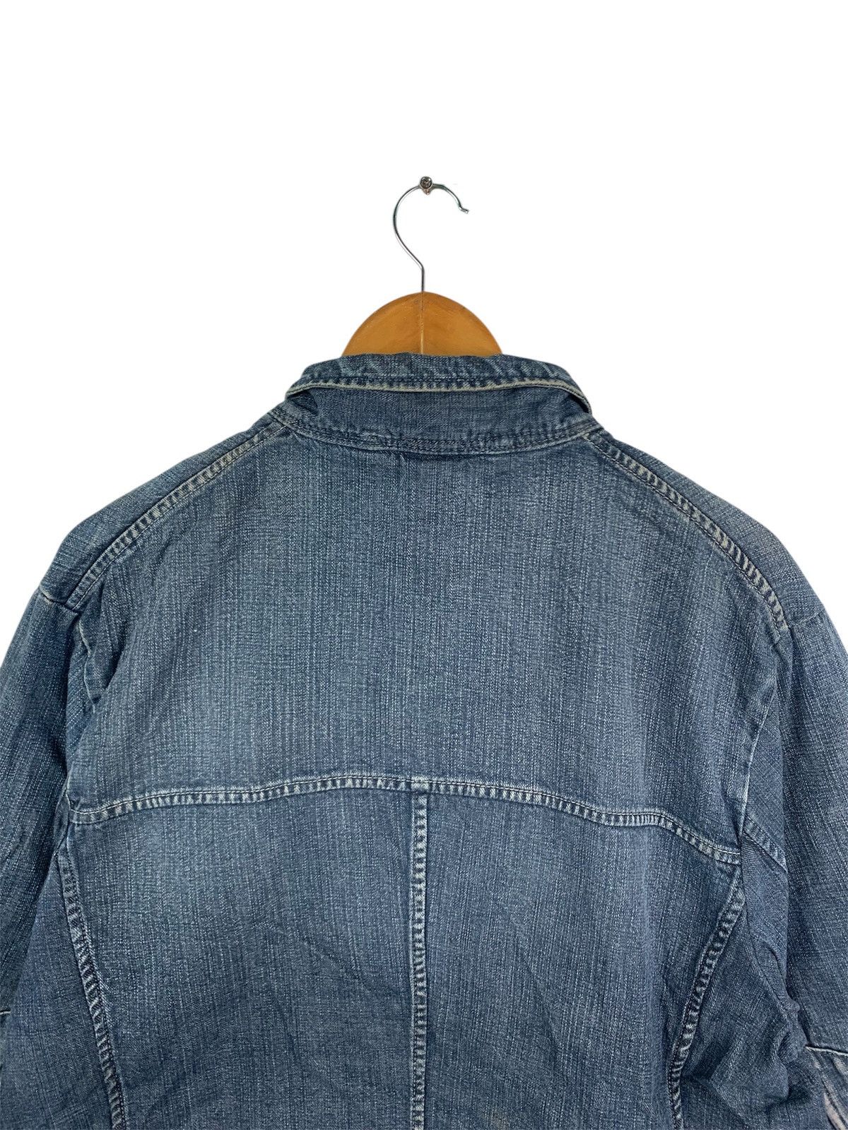 45RPM Japanese Denim Chore Jacket Workwear Patch Pocket Coat
