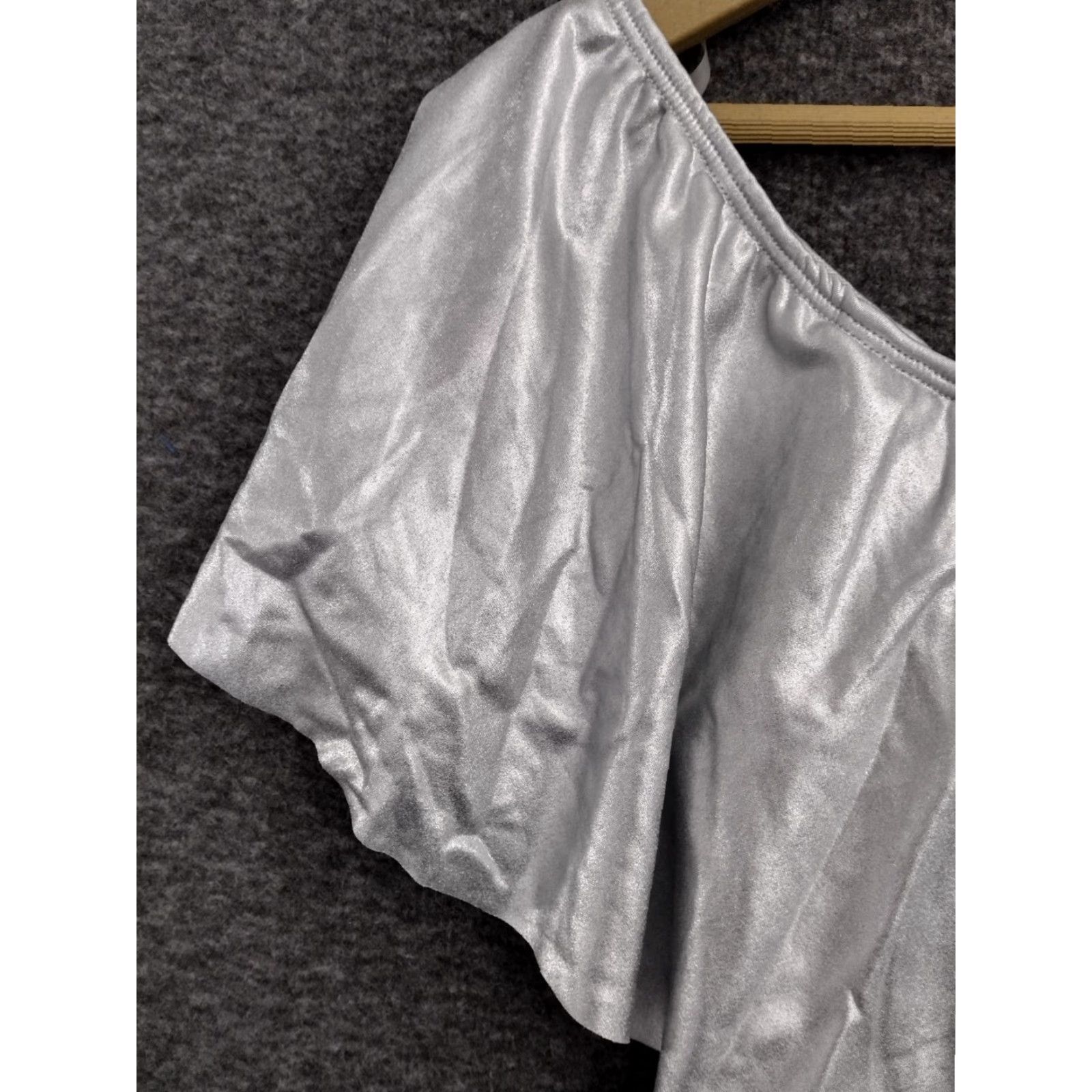 Vintage Codigo Bikini Silver Strappy 2 Piece Off Shoulder Bandeau Cheeky L Womens Adult L Size L / US 10 / IT 46 - 7 Thumbnail