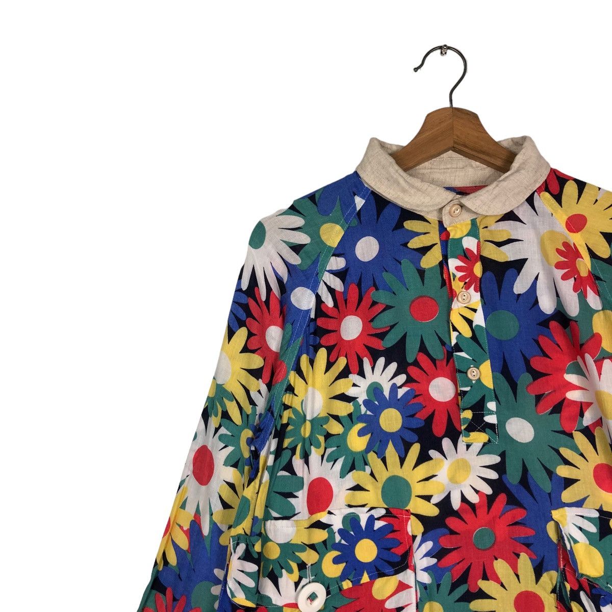 go slow caravan VINTAGE SHIRT CHORE JACKET GO SLOW CARAVAN FULLPRINT FLOWER Size US M / EU 48-50 / 2 - 11 Thumbnail