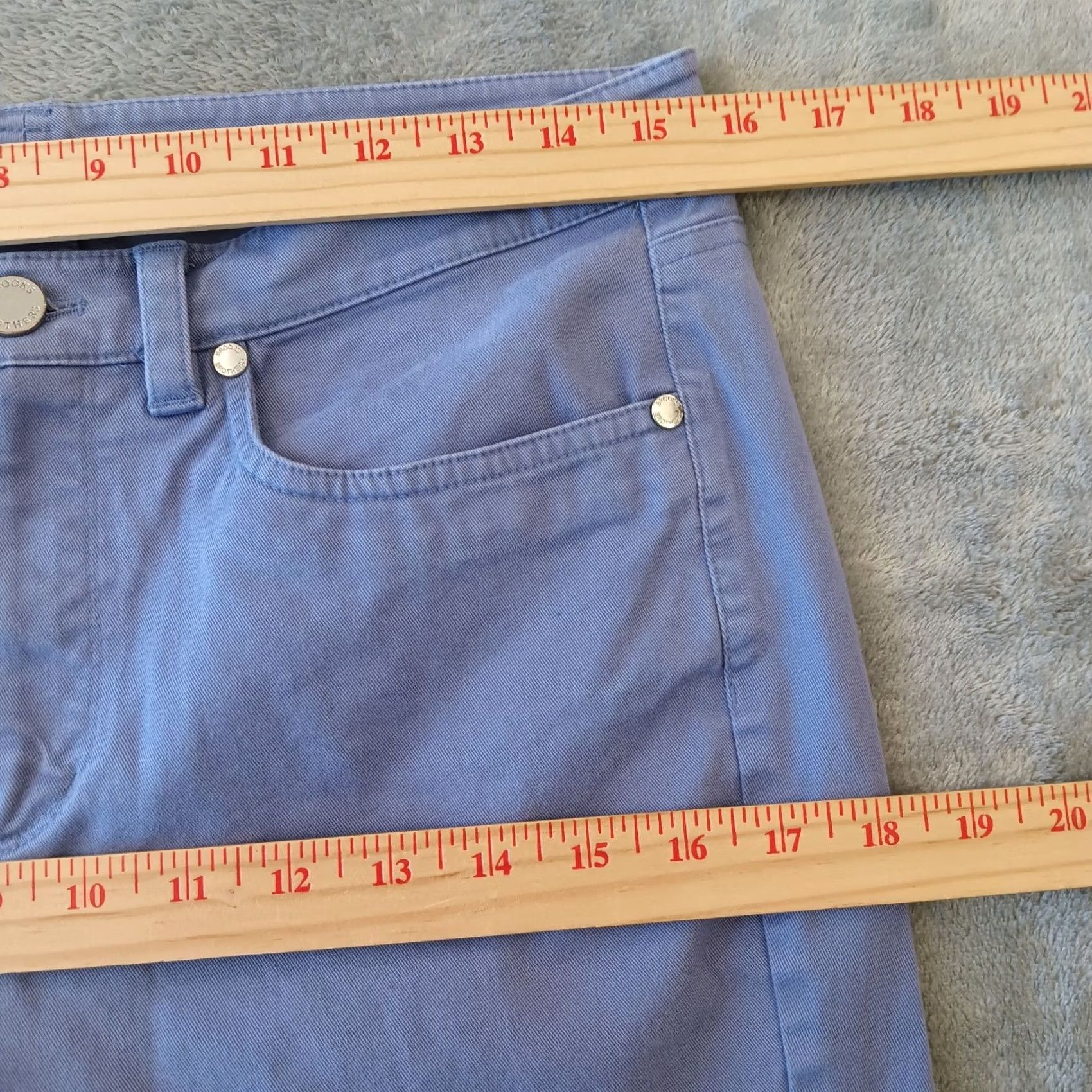 Brooks Brothers Brooks Brothers Jeans Womens Size 6 Purple Natalie Fit 30x29 Mid Rise Straight Denim Pants Women Size 28" / US 6 / IT 42 - 3 Thumbnail