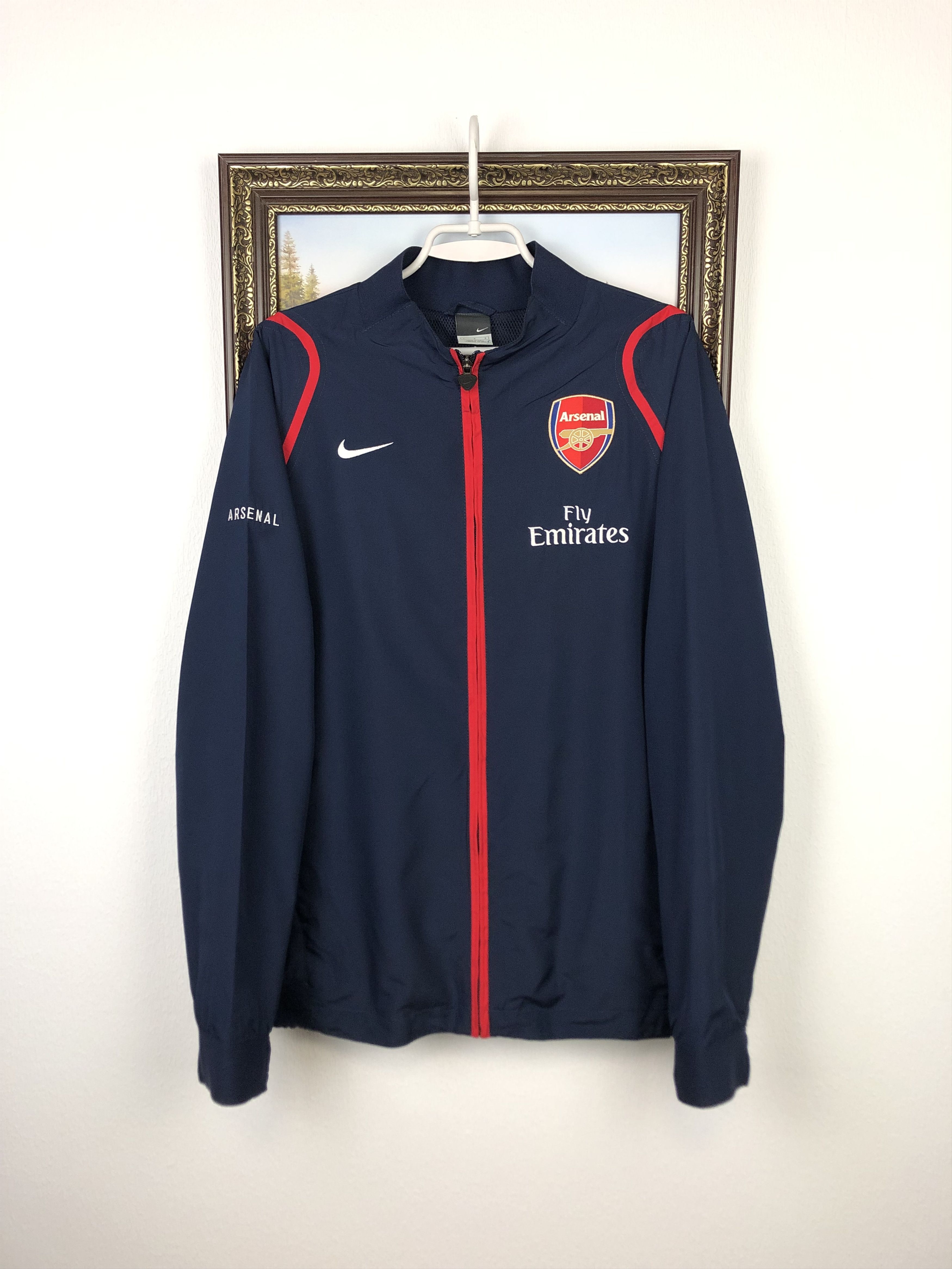 Nike Vintage Nike Arsenal Football Jacket Soccer Track Top Mens Size US L / EU 52-54 / 3 - 1 Thumbnail