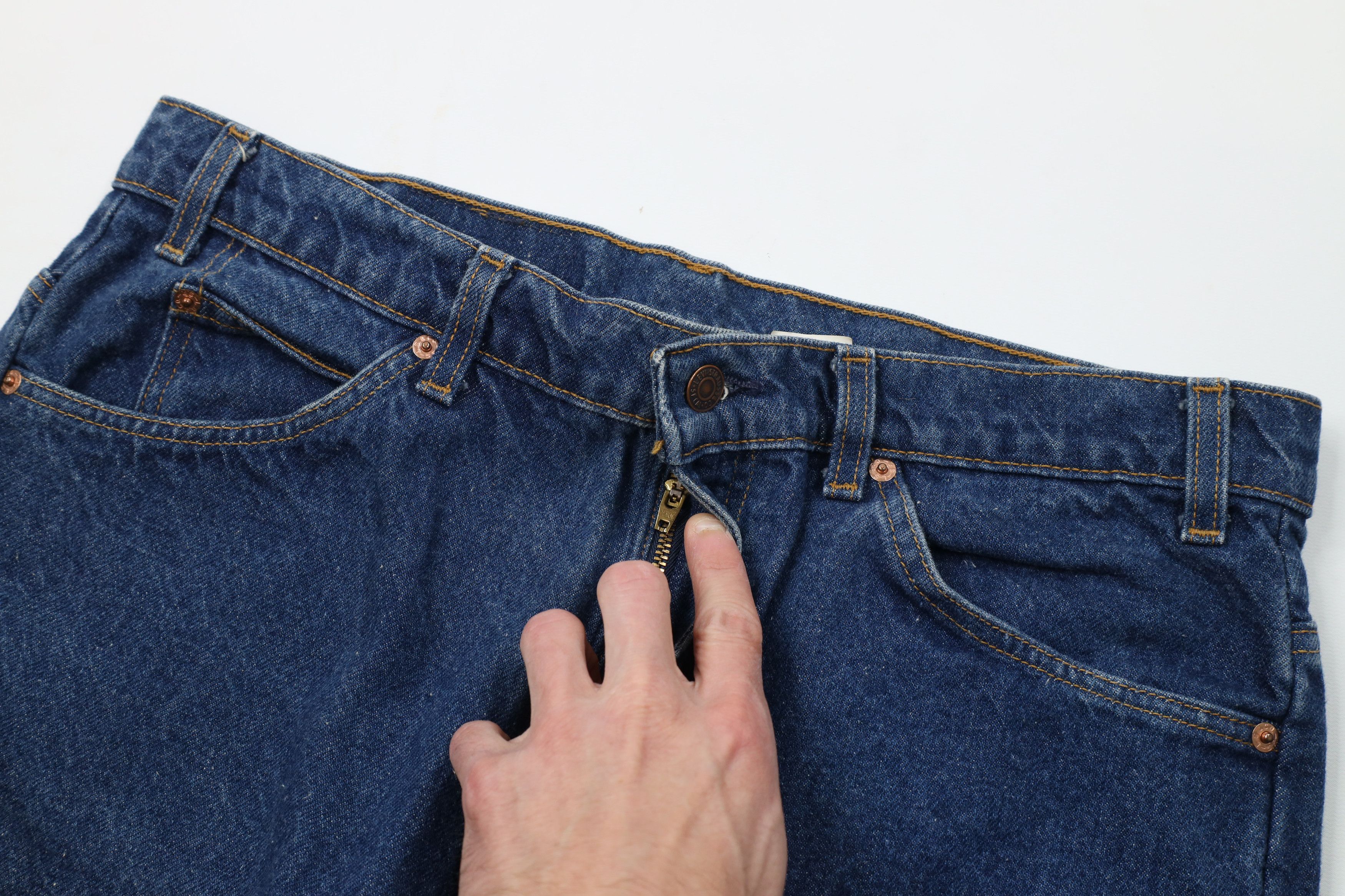 Levi's Vintage 80s 90s Levis 517 Orange Tab Wide Leg Bootcut Jeans Size US 38 / EU 54 - 7 Thumbnail