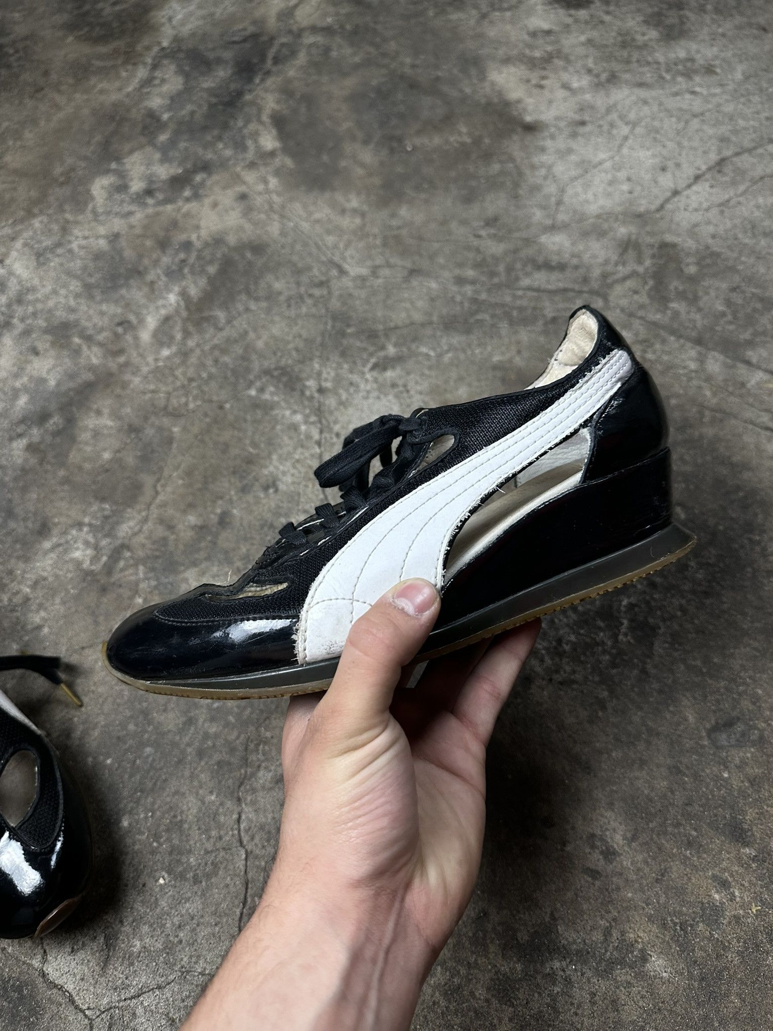 Puma 2000s Puma Heel Avant Garde Balette Y2k Shoes Size US 7 / IT 37 - 3 Thumbnail