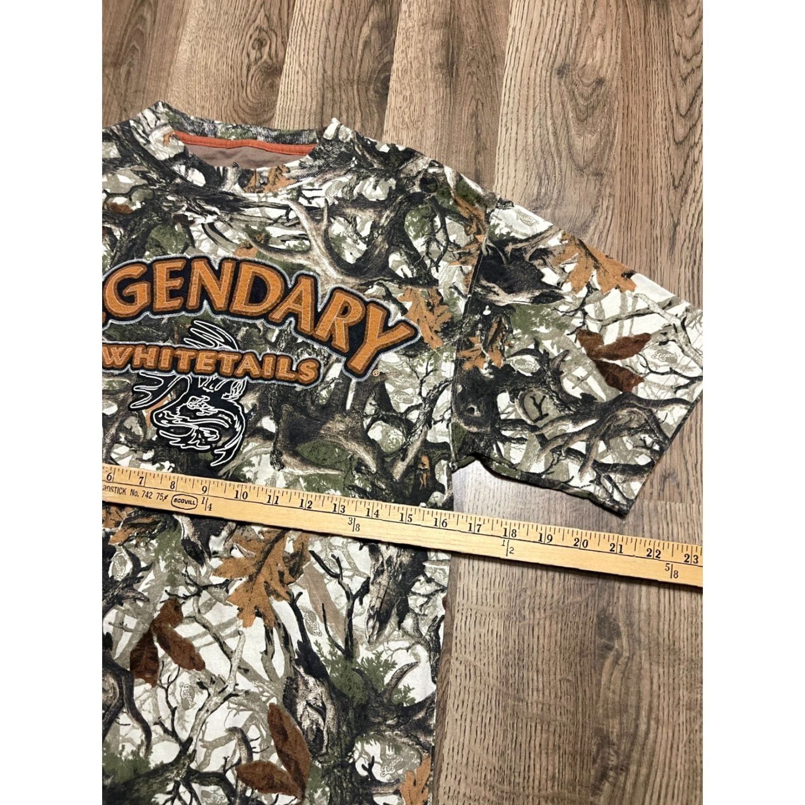 Vintage Legendary Whitetails Shirt Mens Size Small Brown Green Camouflage T-Shirt Casual Short Sleeve Regular Fit Vintage No N/A Size S / US 4 / IT 40 - 7 Thumbnail
