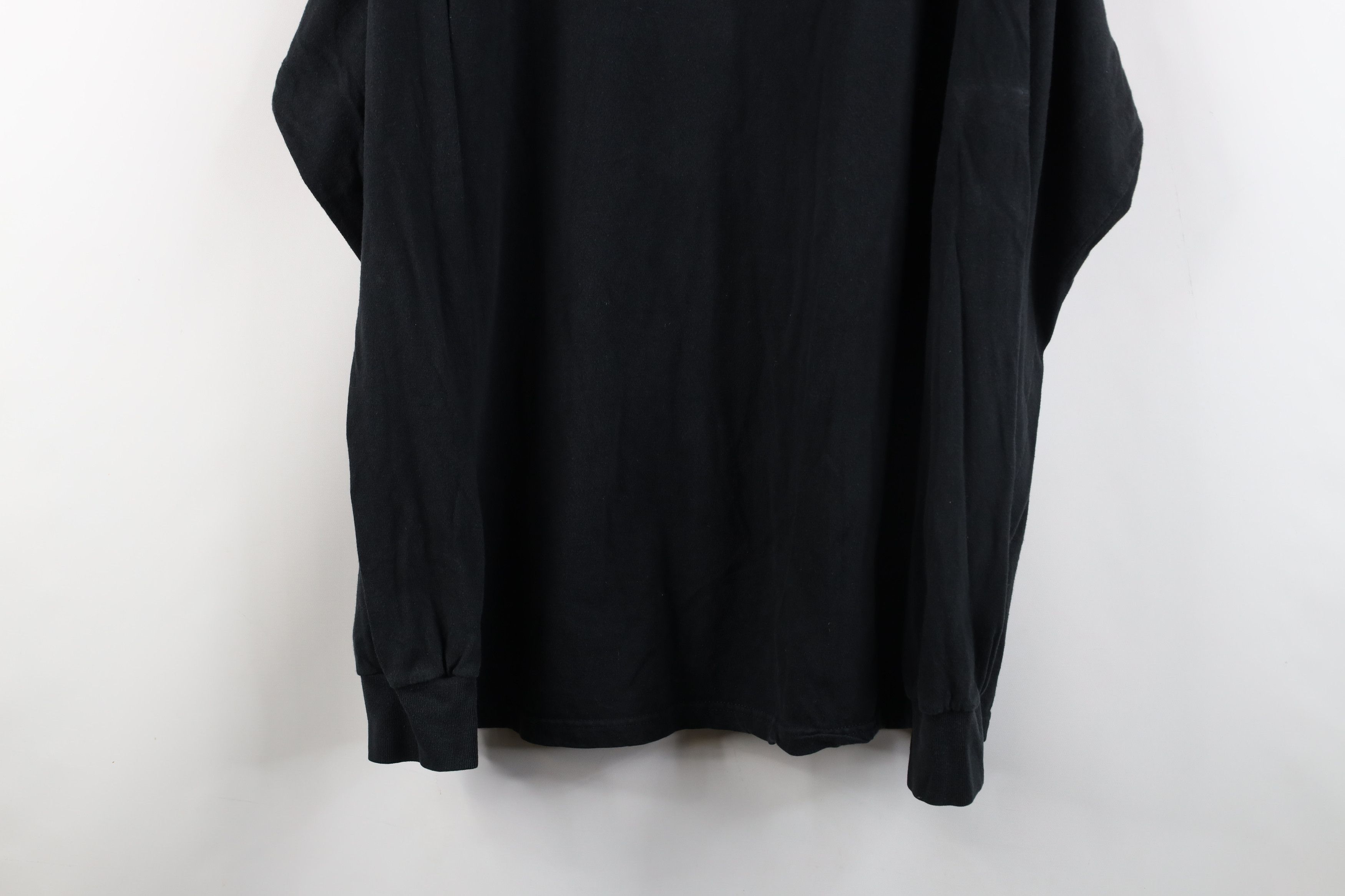 Vintage Vintage 90s Y2K Streetwear Cotton Long Sleeve T-Shirt Black Size US XXL / EU 58 / 5 - 3 Thumbnail