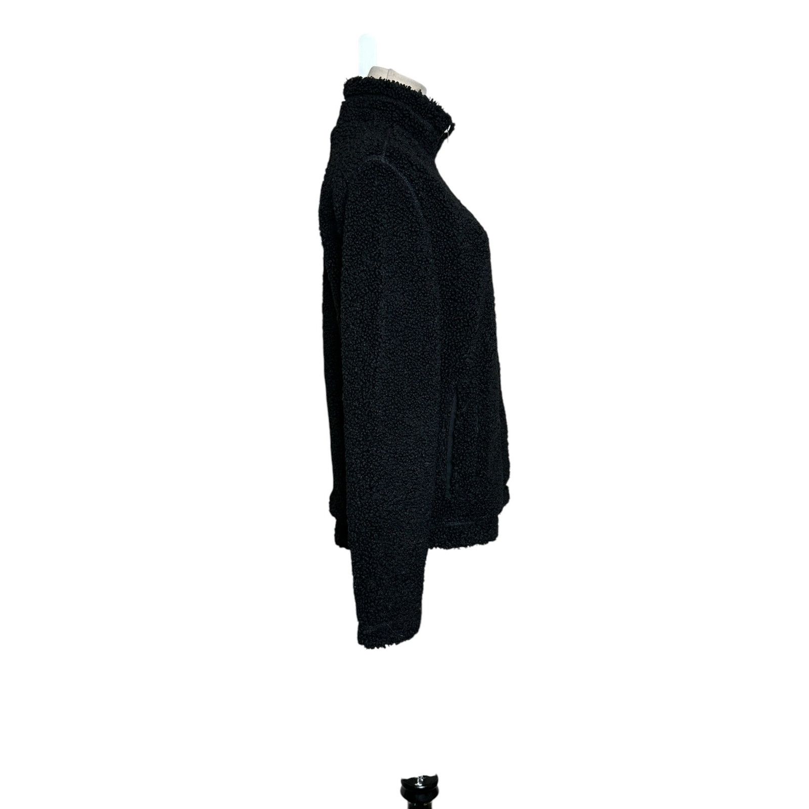 H&M H&M black teddy long sleeves full zip jacket size XS Size XS / US 0-2 / IT 36-38 - 12 Thumbnail